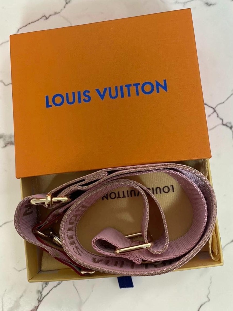 Louis Vuitton Adjustable Pink Shoulder Strap Crossbody Replacement Strap W/Box