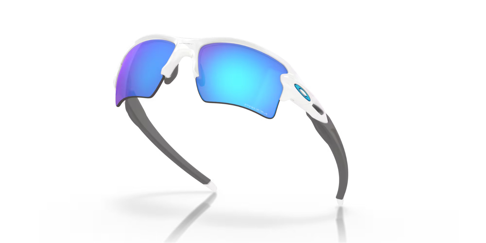 NEW* Oakley FLAK 2.0 XL WHITE Polished w PRIZM Sapphire Sunglass OO9188-94