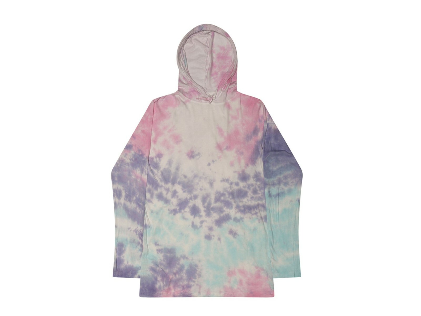 Tie Dye Long Sleeve Hoodie Multicolor Adult S M L XL 2XL 3XL 100% Cotton