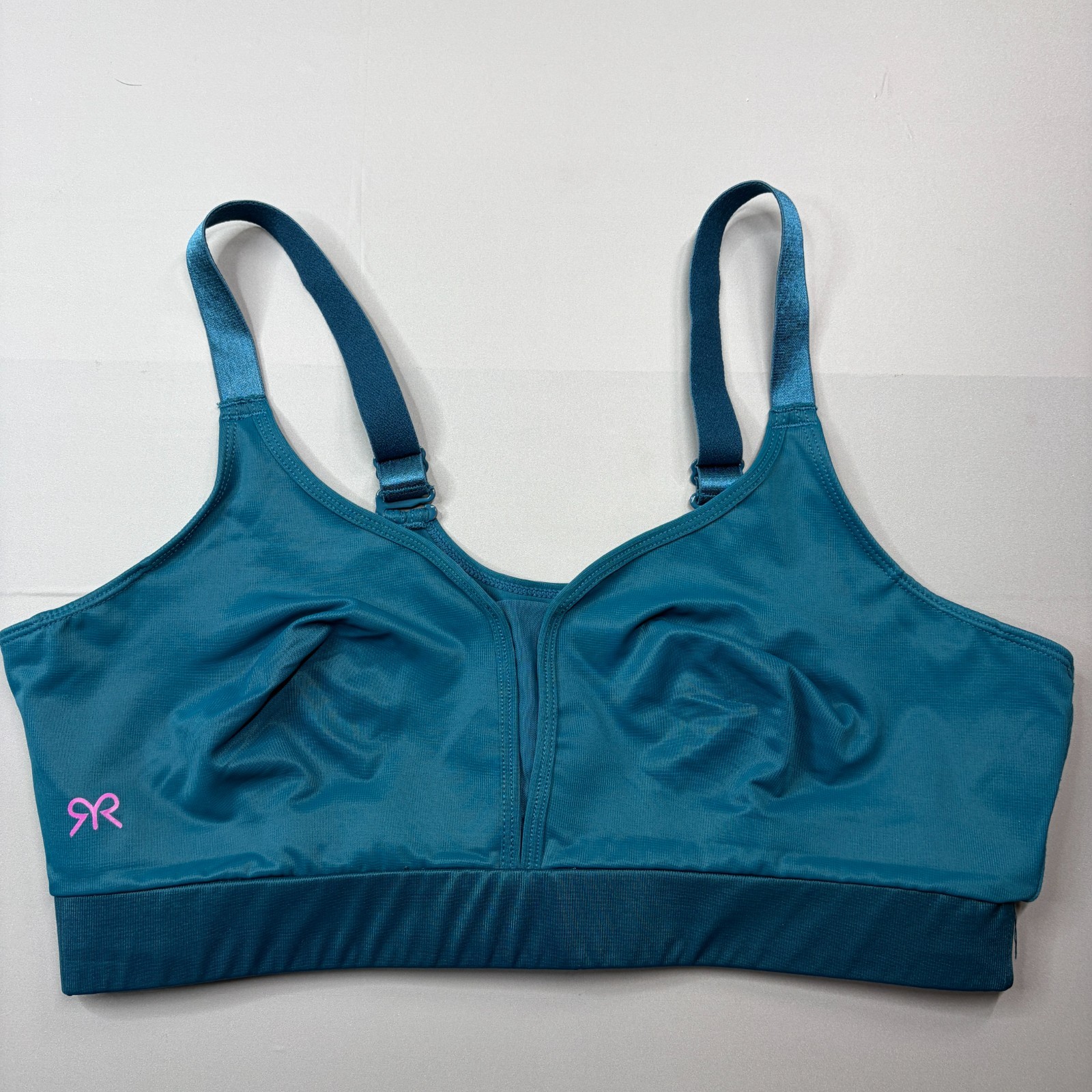 Ruby Ribbon Demiette Bra 36 Reina 1813 Wireless Convertible Strap Blue