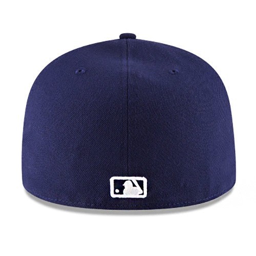 New Era San Diego Padres 5950 Fitted Hat MLB Authentic Home Navy Blue Cap Size 8