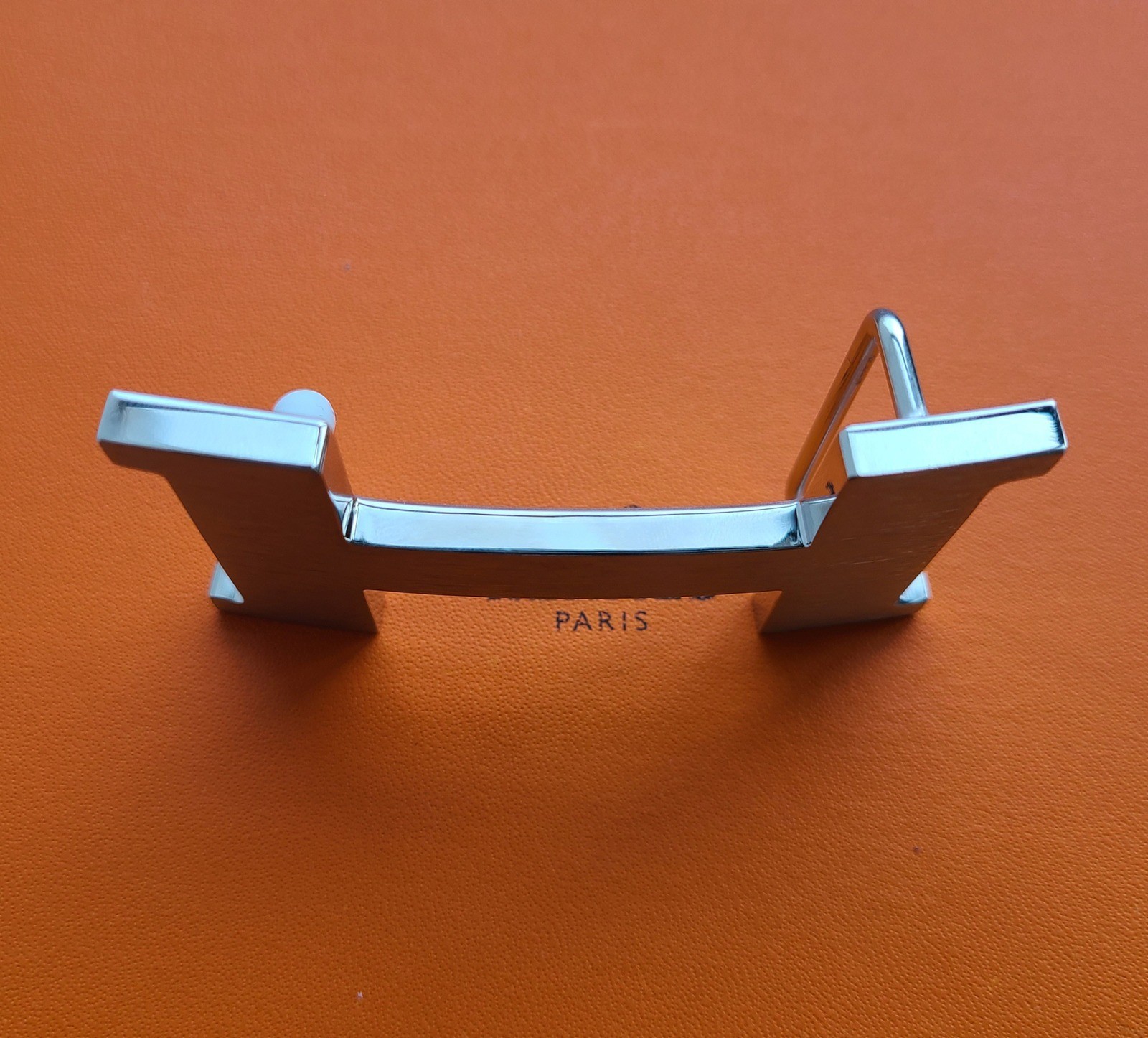 38mm H Silver Brushed Constance Belt Buckle