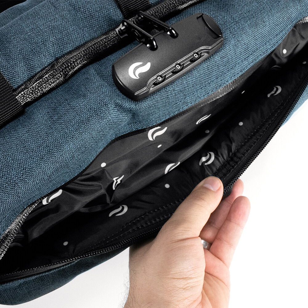 SKUNK Odor Smell Proof + Weatherproof Bag Carbon Lining-16″ DUFFLE TUBE – Black