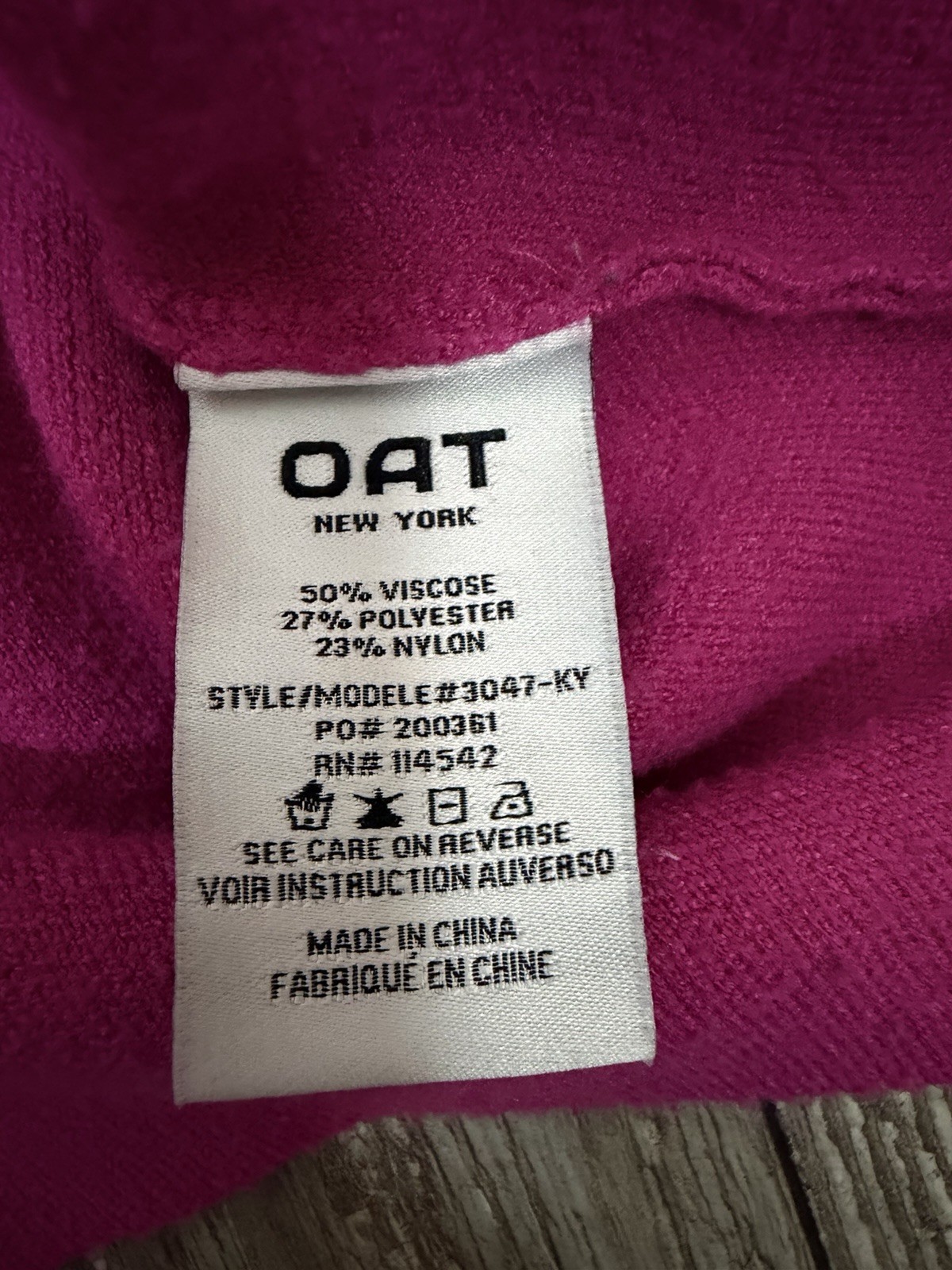 OAT New York Women’s Pink Knit Crewneck Balloon Sleeve Pullover Sweater XS