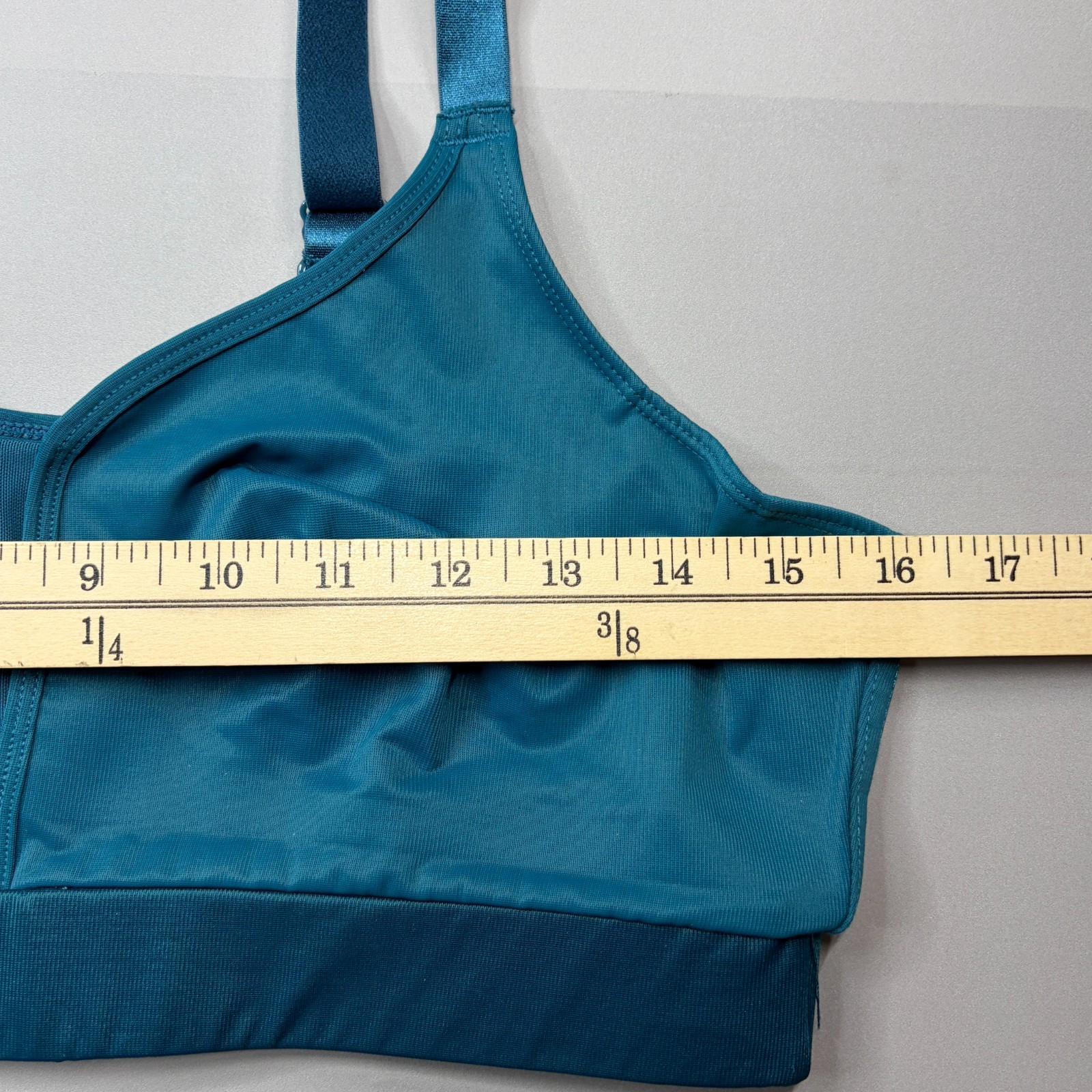Ruby Ribbon Demiette Bra 36 Reina 1813 Wireless Convertible Strap Blue