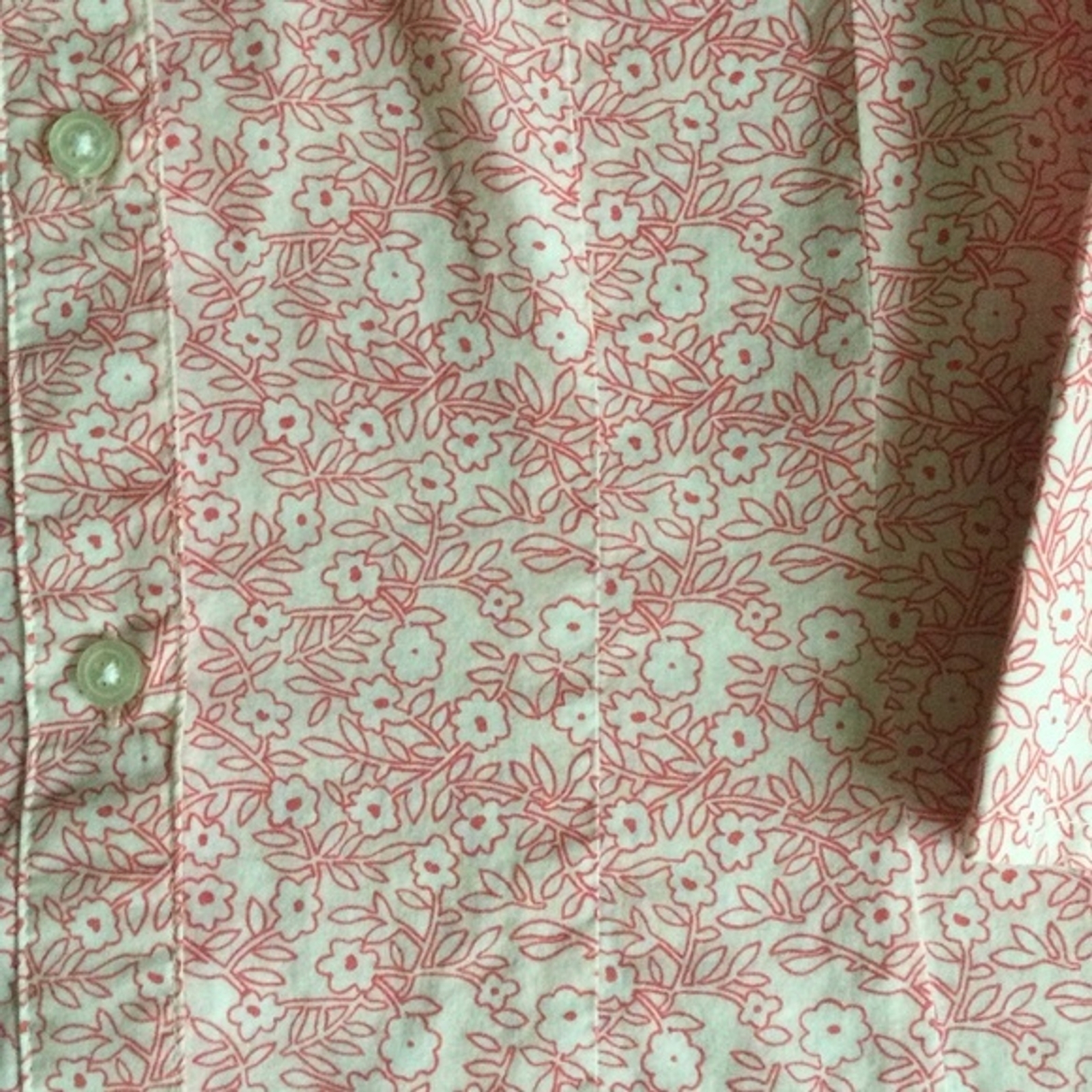 Vintage GAP Floral Button Down Shirt Pink White Y2K – Sz Small
