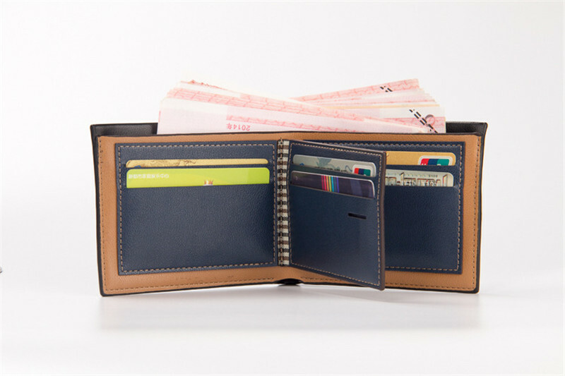 Men’s Bifold Wallet Money ID Credit Card Holders Men Short Purse RFID Blocking