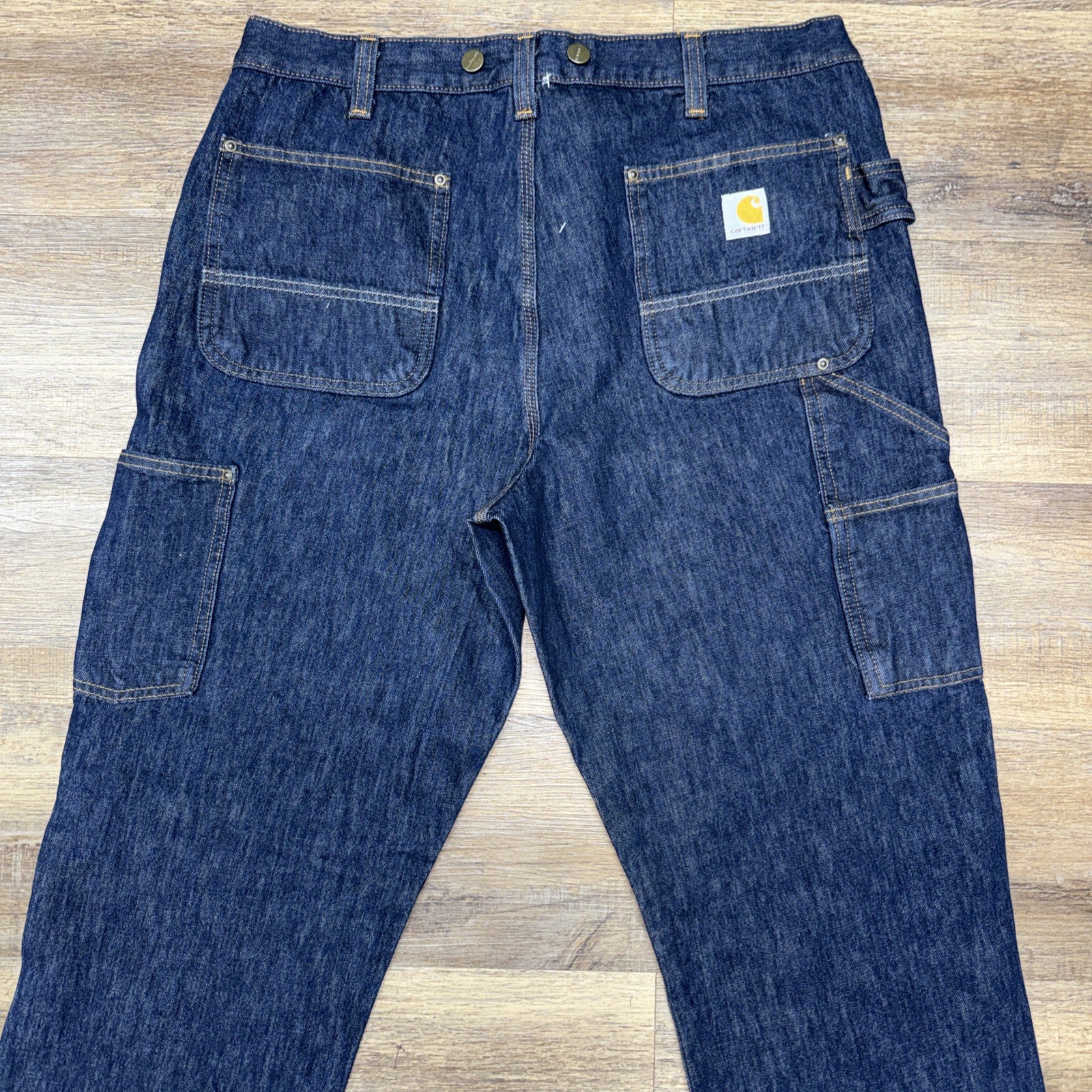Carhartt Double Knee Rugged Flex Relaxed Fit Logger 103890-l10 Denim 36×34