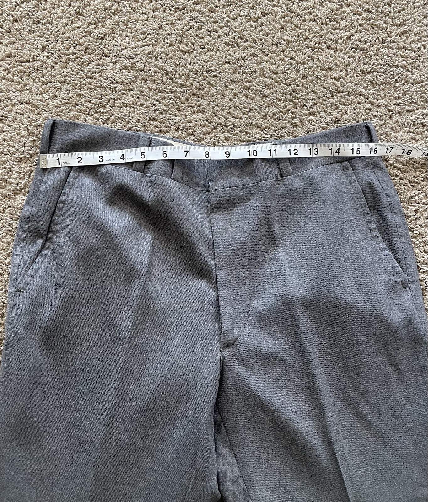 Corbin Prime Flannel Pants Men 32×27 Gray Wool USA
