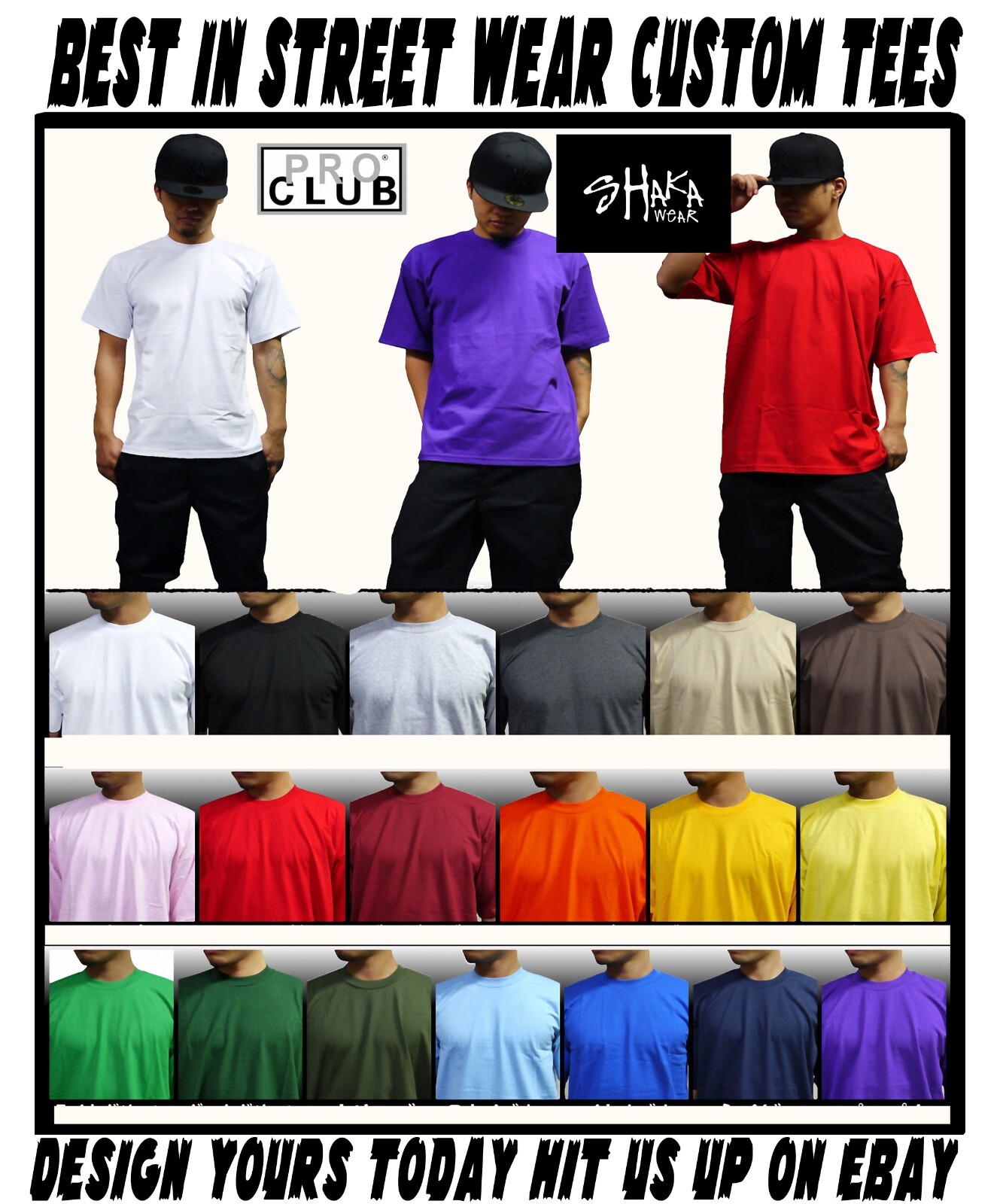 Walking in GODZ SHADOW Christian Pro Club Shaka Men’s Tee Shirt Streetwear