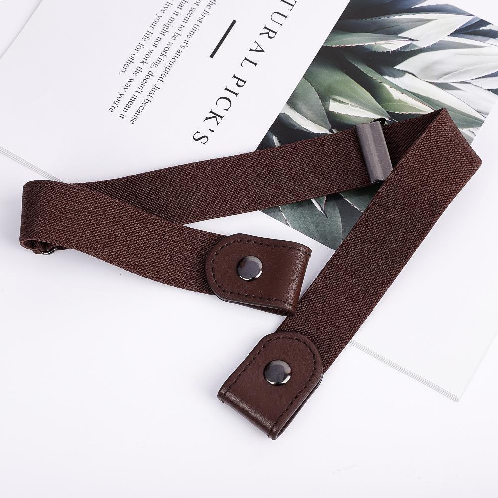 Men Women Buckle-free Elastic Invisible Waist Belt for Jeans No Bulge Hassle