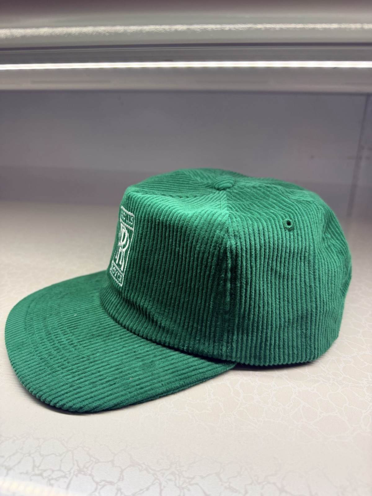 Vintage Rolls Royce Corduroy Snapback Hat Baseball Cap cord cars racing 90s