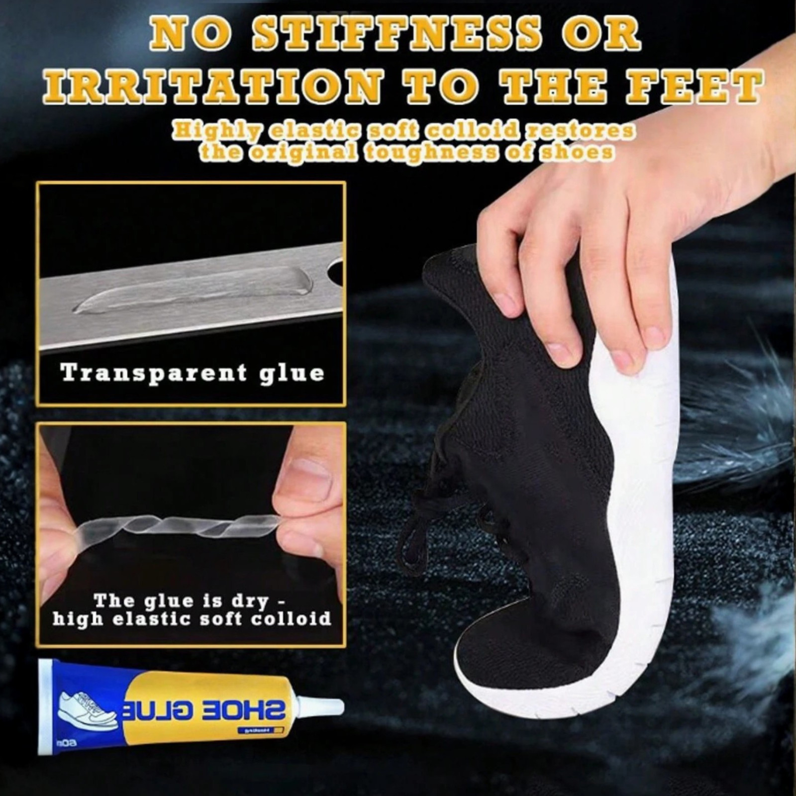 3Pc Shoe Glue Leather Sneakers Super Strong Repair Adhesive Waterproof Quick Dry