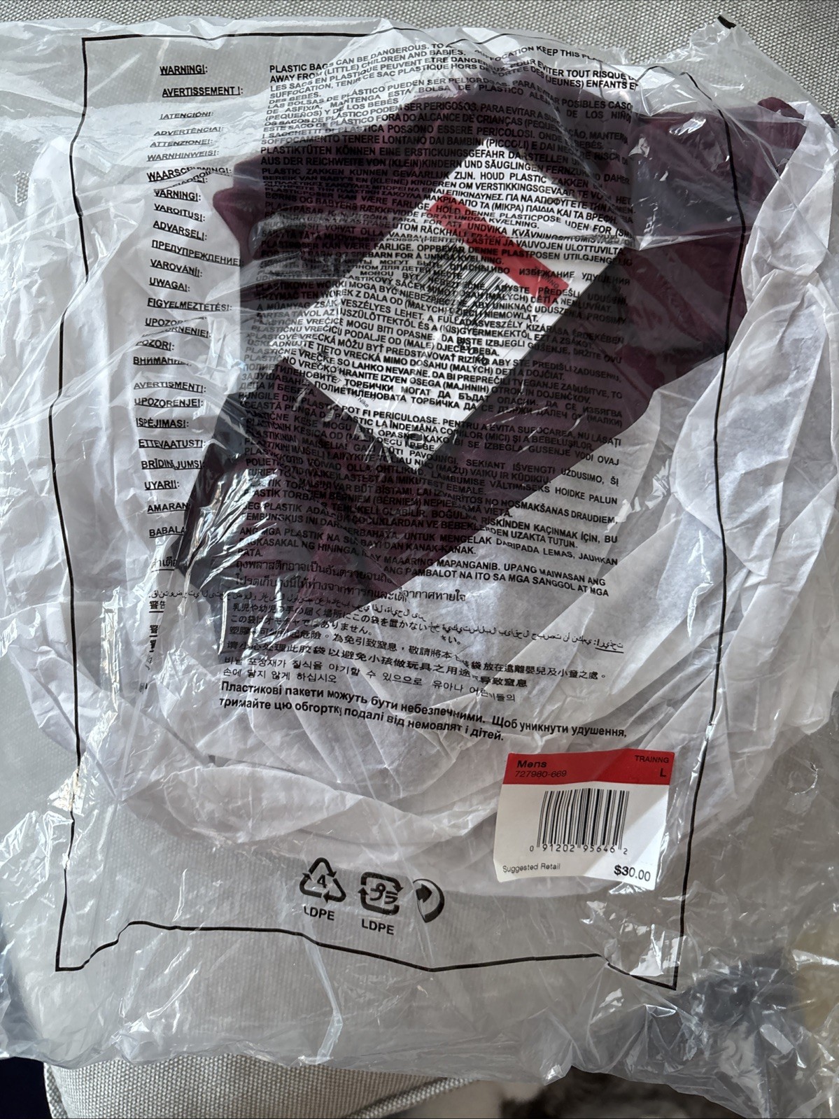 Nike Legend Dri-Fit T-Shirt Long Sleeve Deep Maroon ALL SIZES 727980 NEW