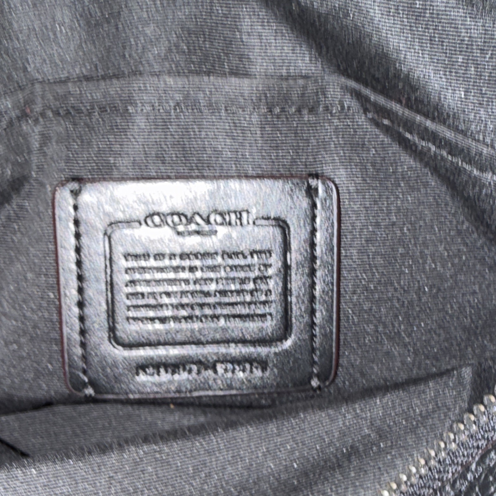 Coach Patchwork Crossbody Bag Blue Black White, Double Zip, Detachable Strap