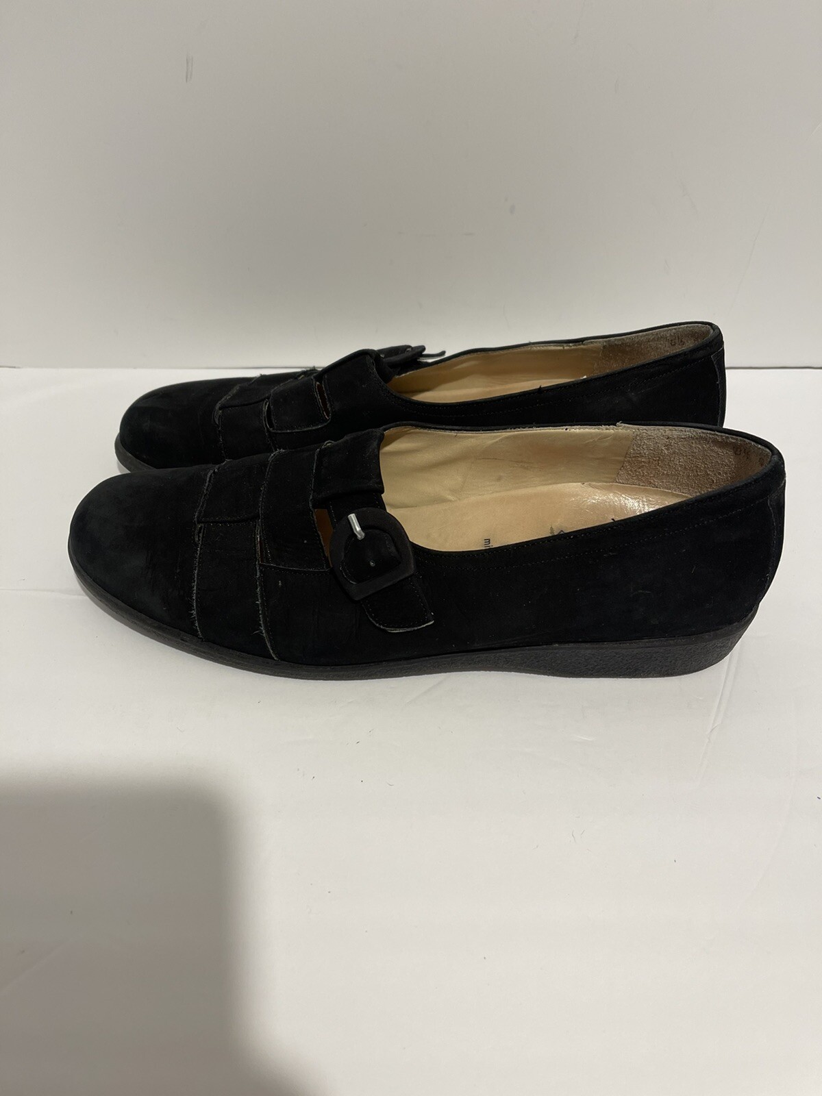 Fits by Theresia Bianca Black suede Shoe Mary Jane style women’s size 8.5