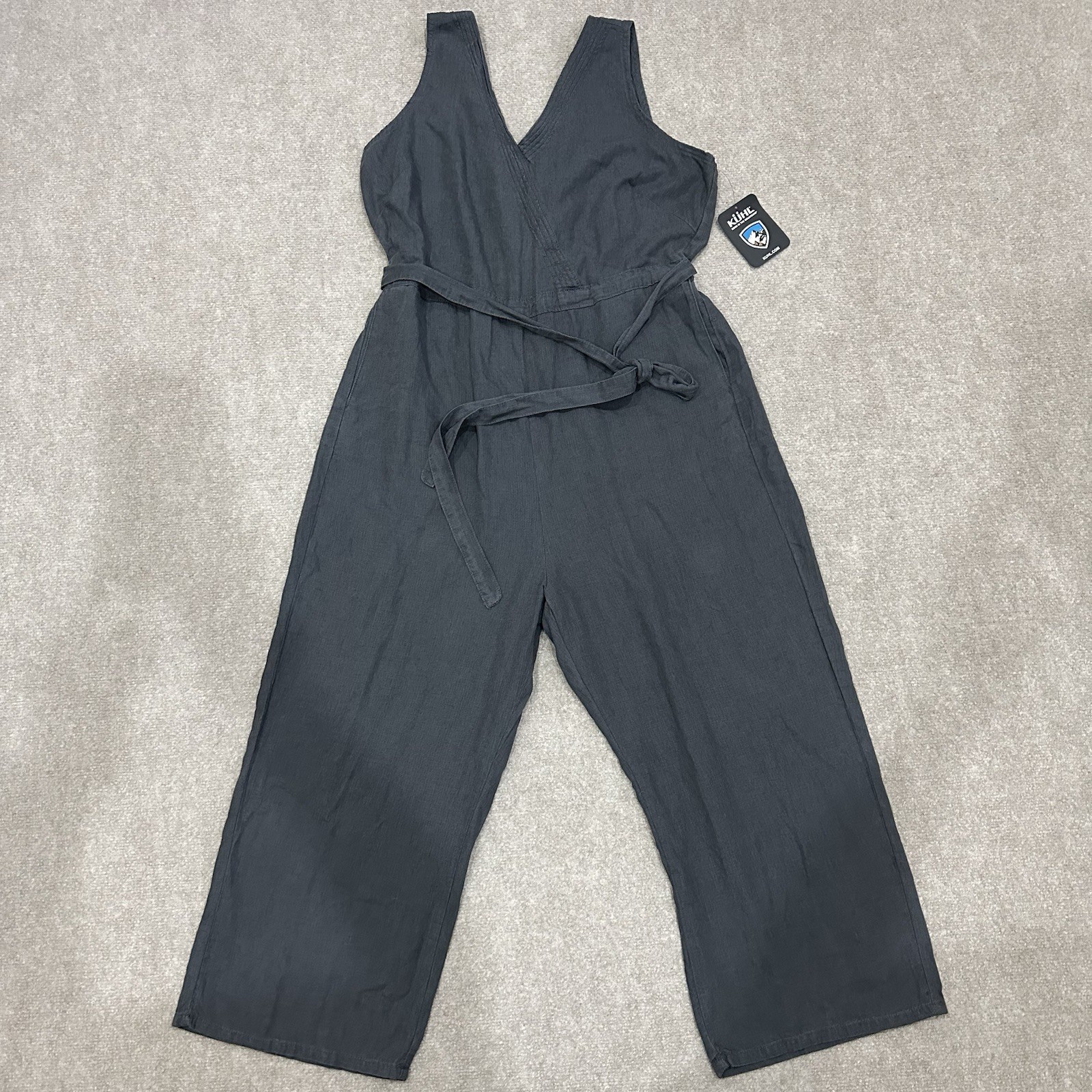 NWT Kuhl Women’s Size XL Pavement Gray Fresco Jumpsuit Outdoor Hiking