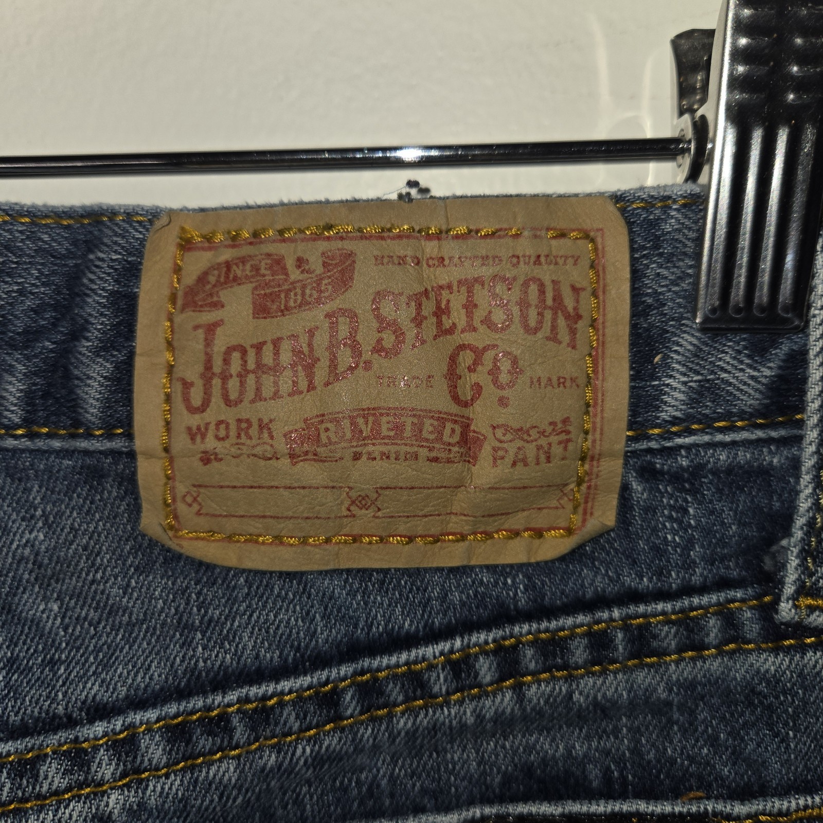 STETSON 1520 Standard Straight Leg Jeans Mens 28×38 (fit29.5×35) Western Cowboy
