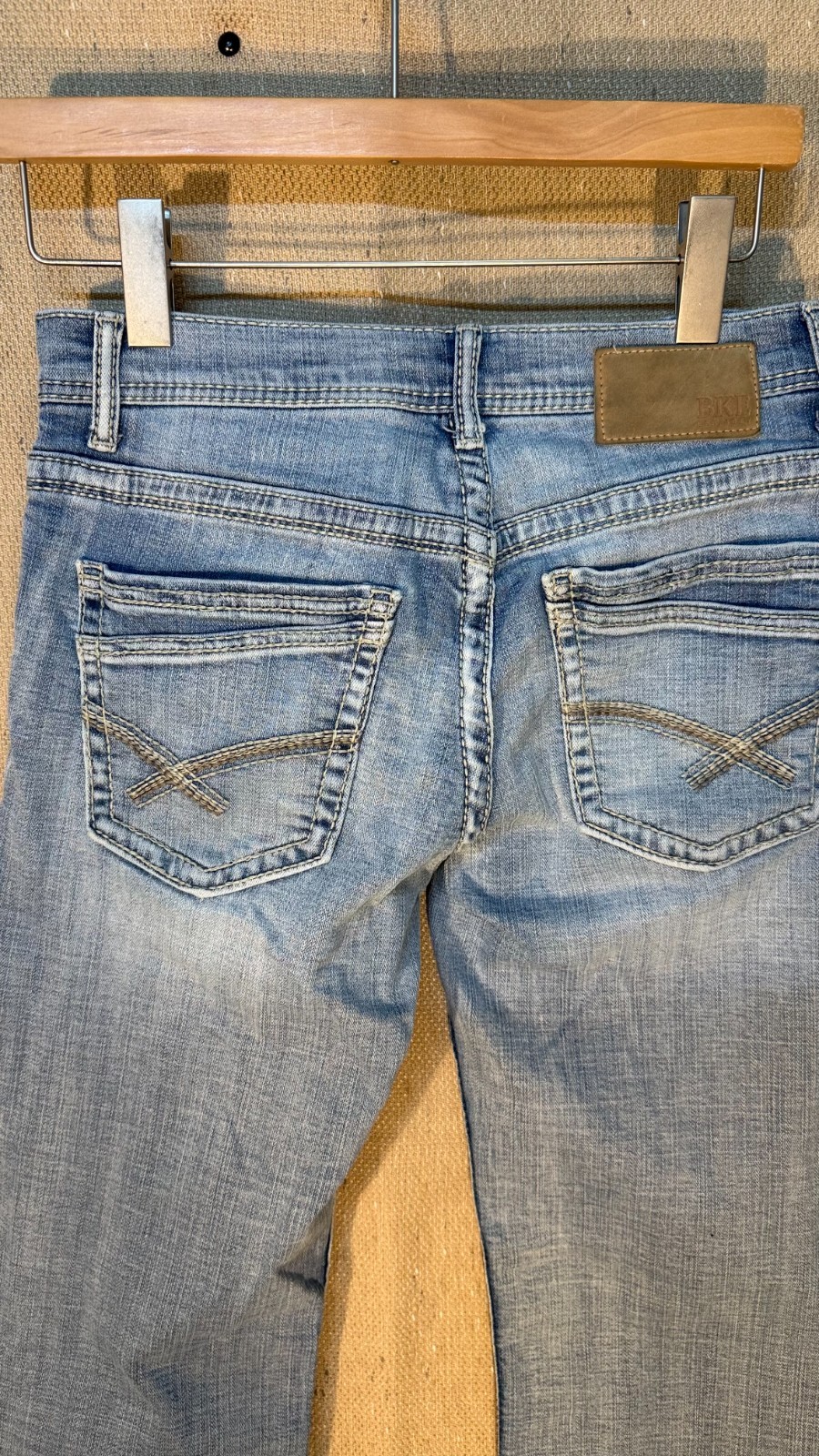 BKE Aiden Jeans Mens 28×30 Light Wash Straight Relaxed Denim Pants