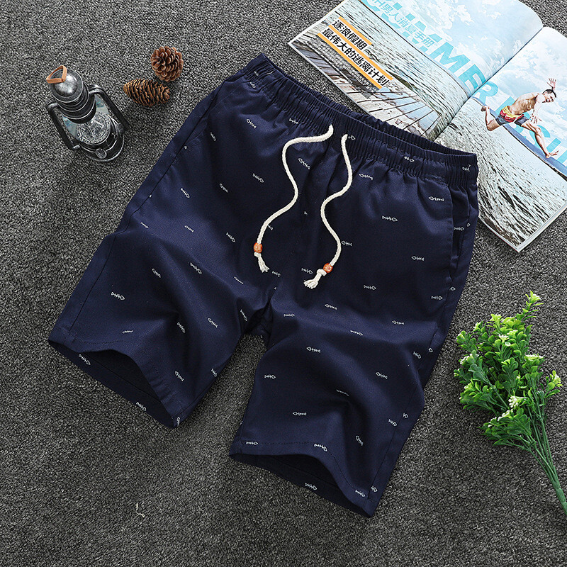 Men Casual Sport Shorts Chino Summer Beach Joggers Pants Twill Cotton Slim Fit