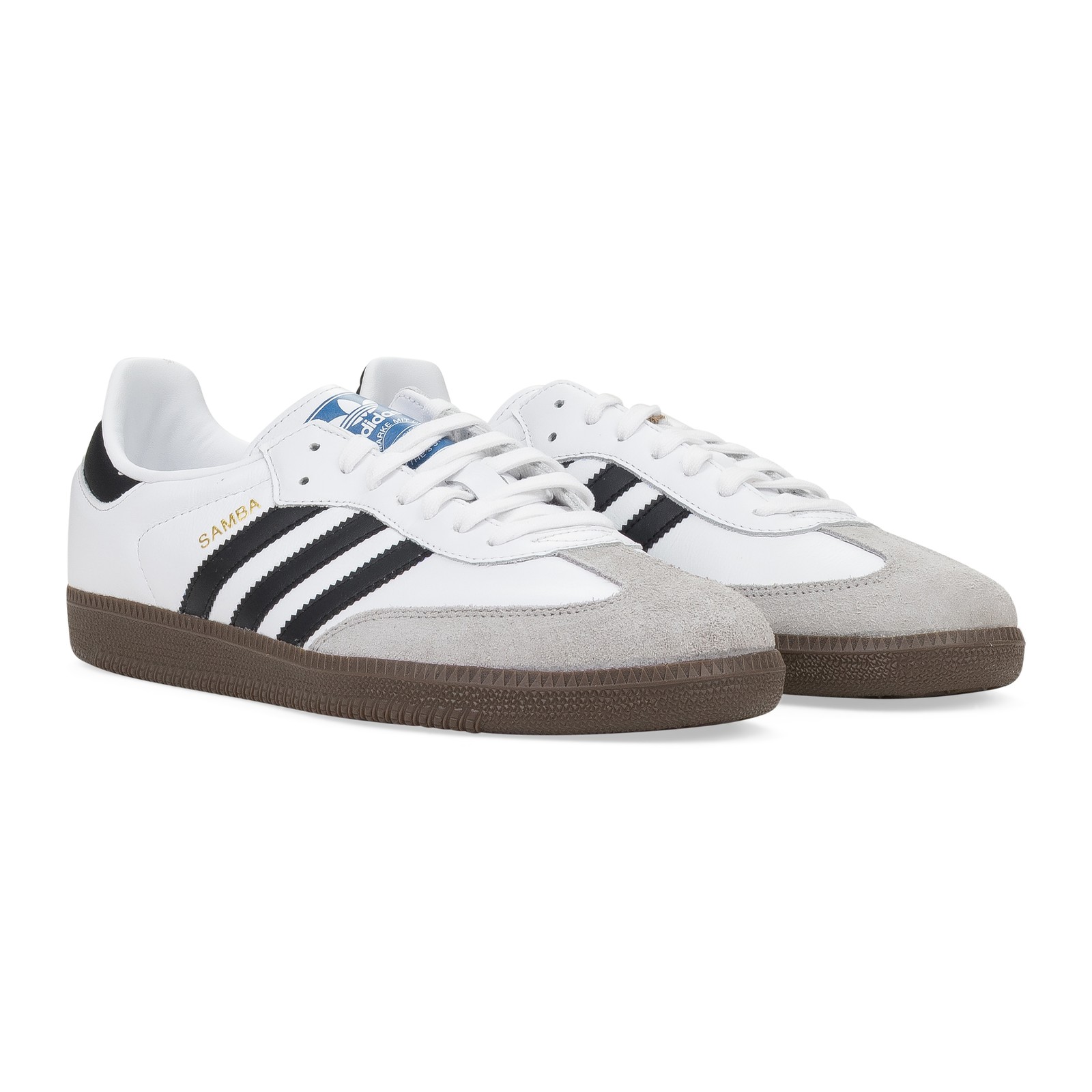 NWT ADIDAS WHITE/BLACK/GRAY SAMBA OG SNEAKERS SIZE 10.5 $119