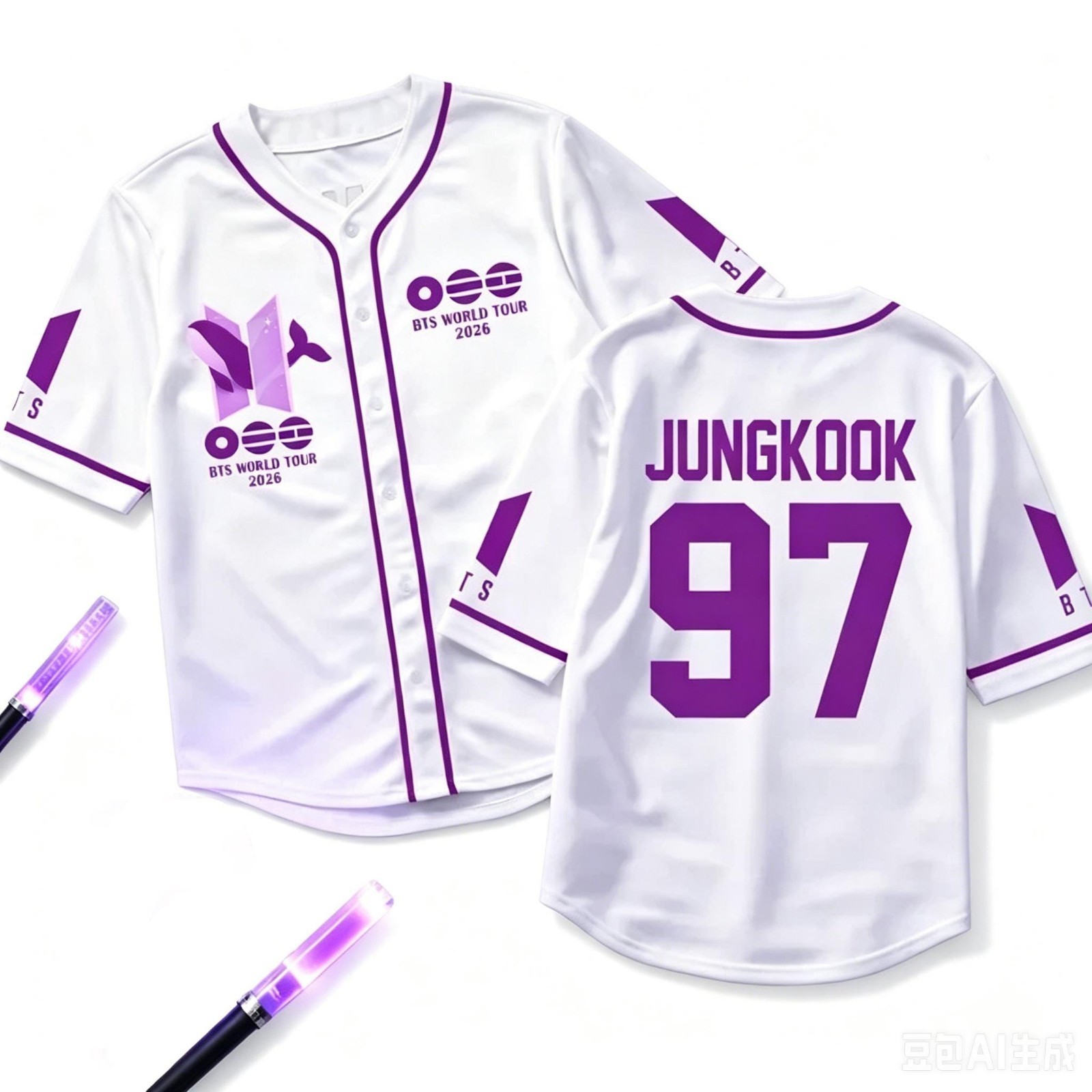 Custom Arirang Kpop Baseball Jersey World Tour 2026 Concert Merch Fan Outfit