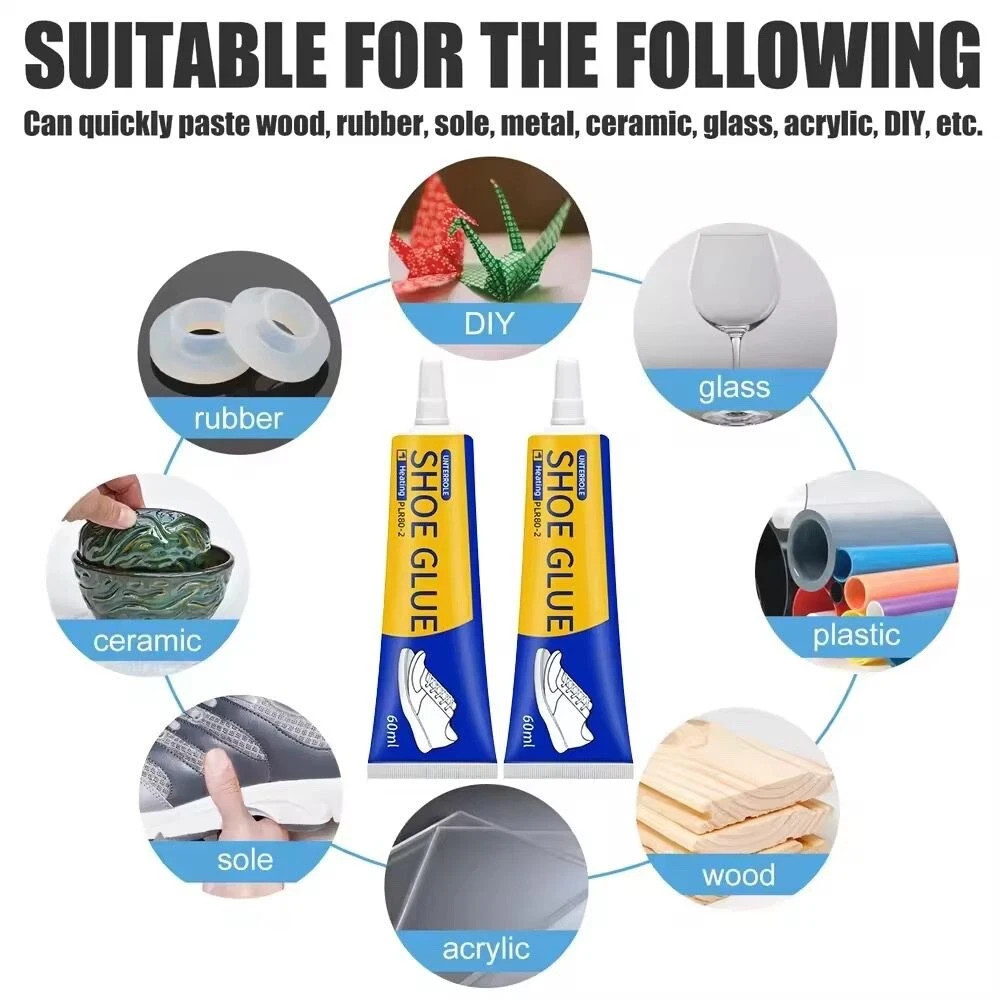 Extra Strong Shoe Glue Sole Repair Adhesive for Sneaker Leather Sport Shoes 60ml