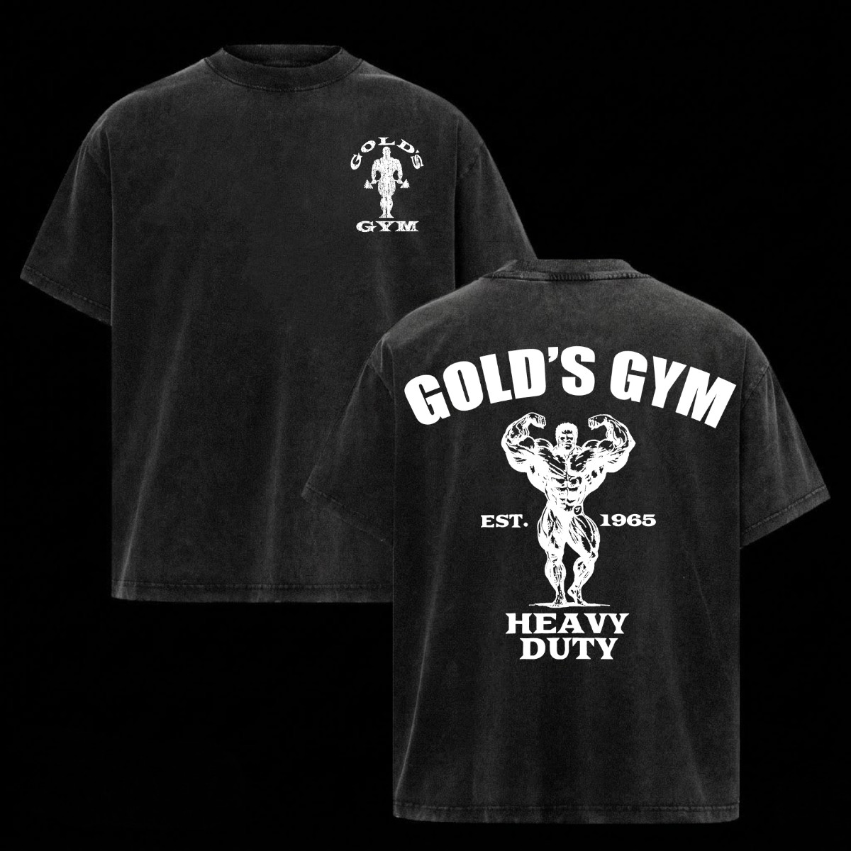 (Collection) Gold’s Gym Shirt Heavy Cotton Bodybuilding Gym Shirts For Men Top