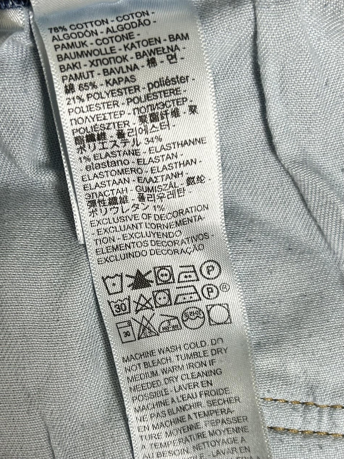 Levi’s 541 Athletic Taper Fit Jeans Men’s 52×30 All Seasons Tech Stretch Denim