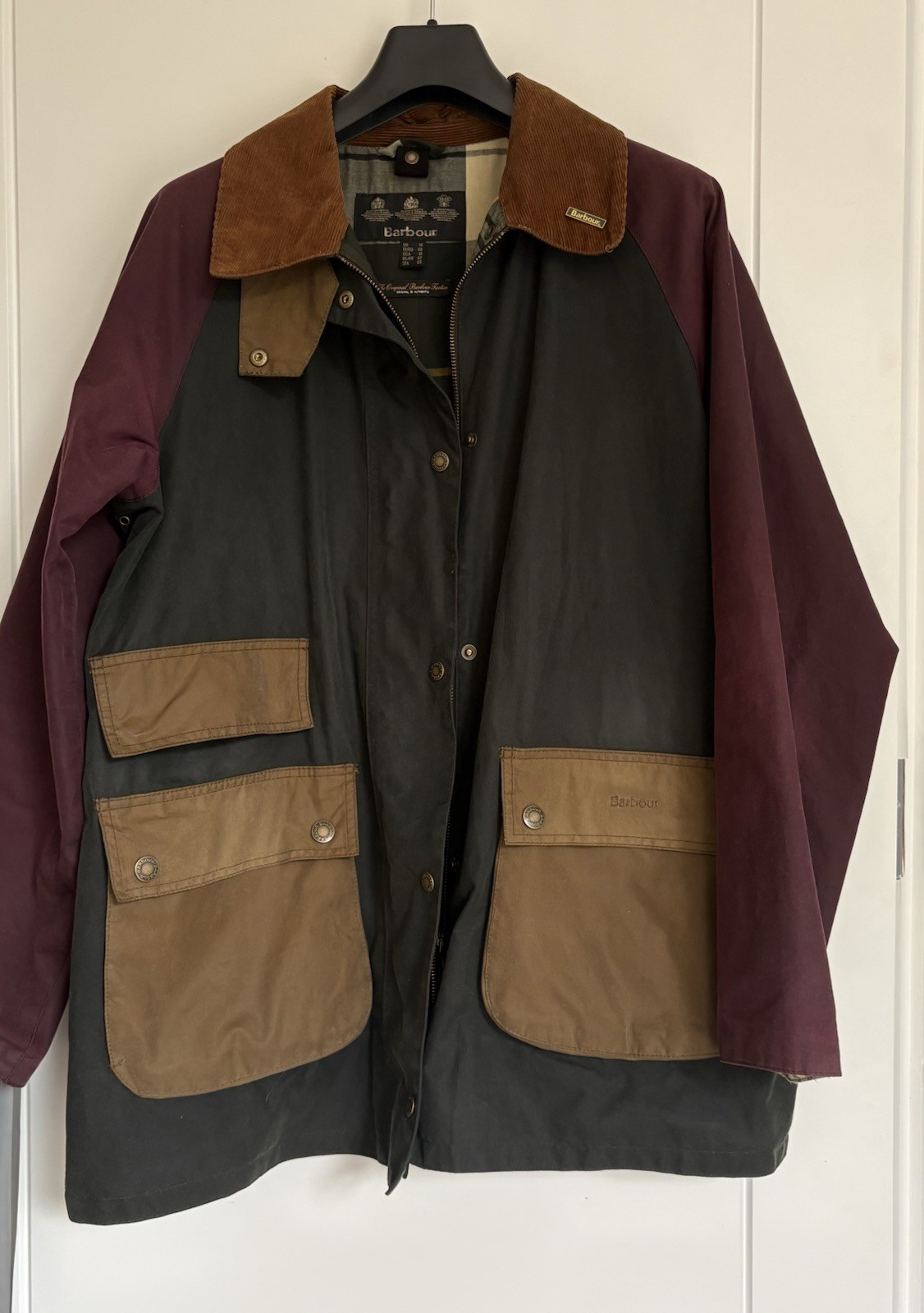 barbour luss ladies wax jacket ptp 24in Uk14