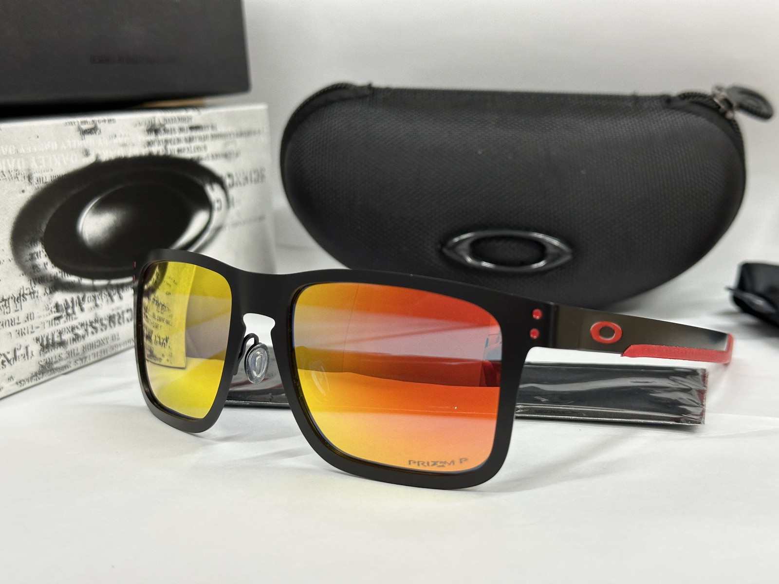 Oakley Holbrook Metal MotoGP Sunglasses OO4123 Matte Black/Prizm