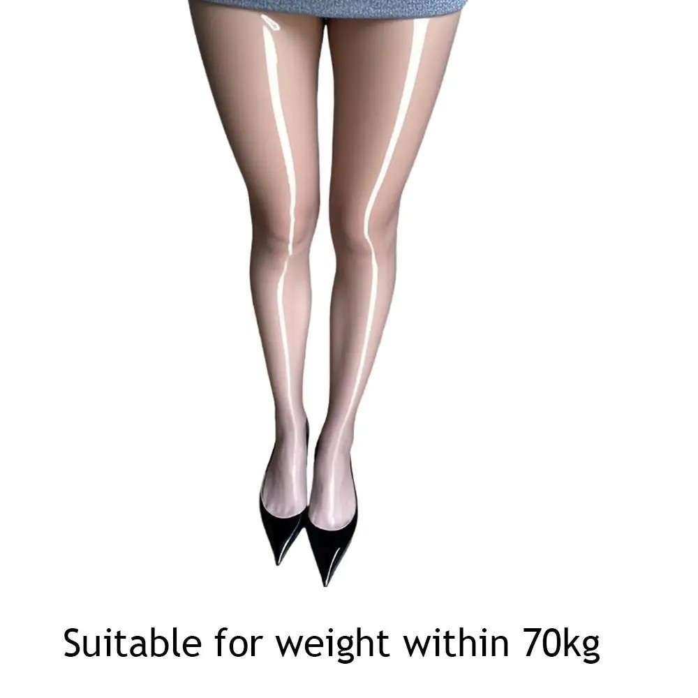 Seamless Women Oil Shiny Glossy Stockings Pantyhose Sheer Silky Tights Clubwear;