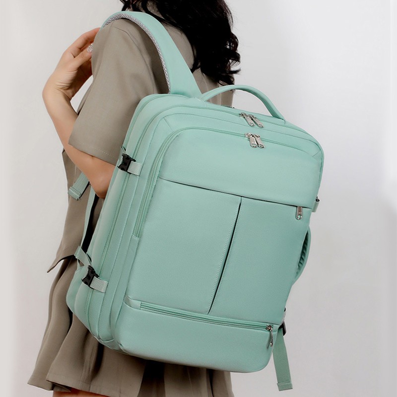 Large Capacity Backpack For Women Men Multiple Pockets And Zippers Versatile Com