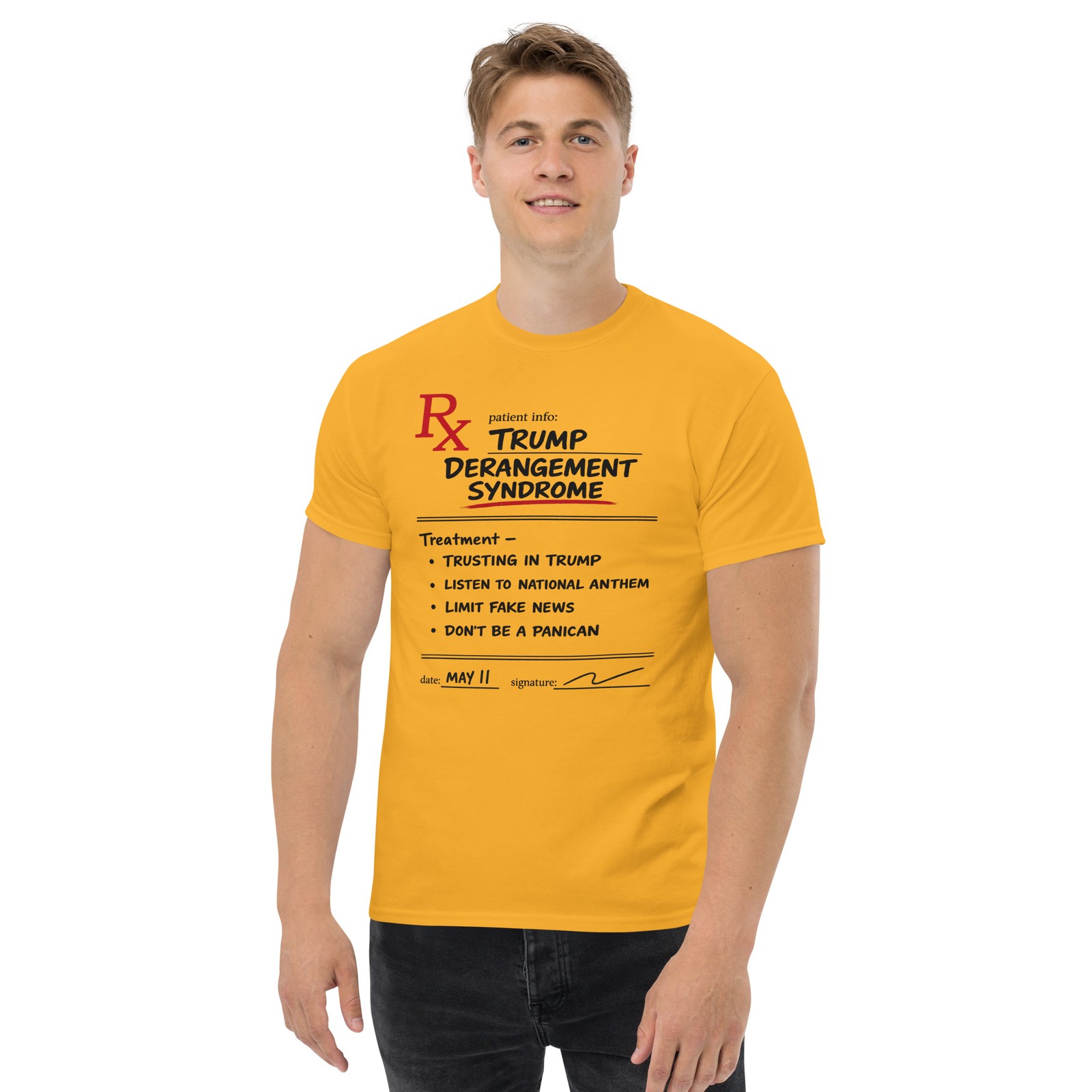 Trump Derangement Syndrome Shirt Funny Prescription Pad Tee