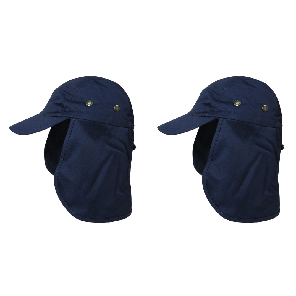 US 1-2 Pc UV Sun Protect Cap Safari Hike Camping Neck Cover Ear Flap Fishing Hat