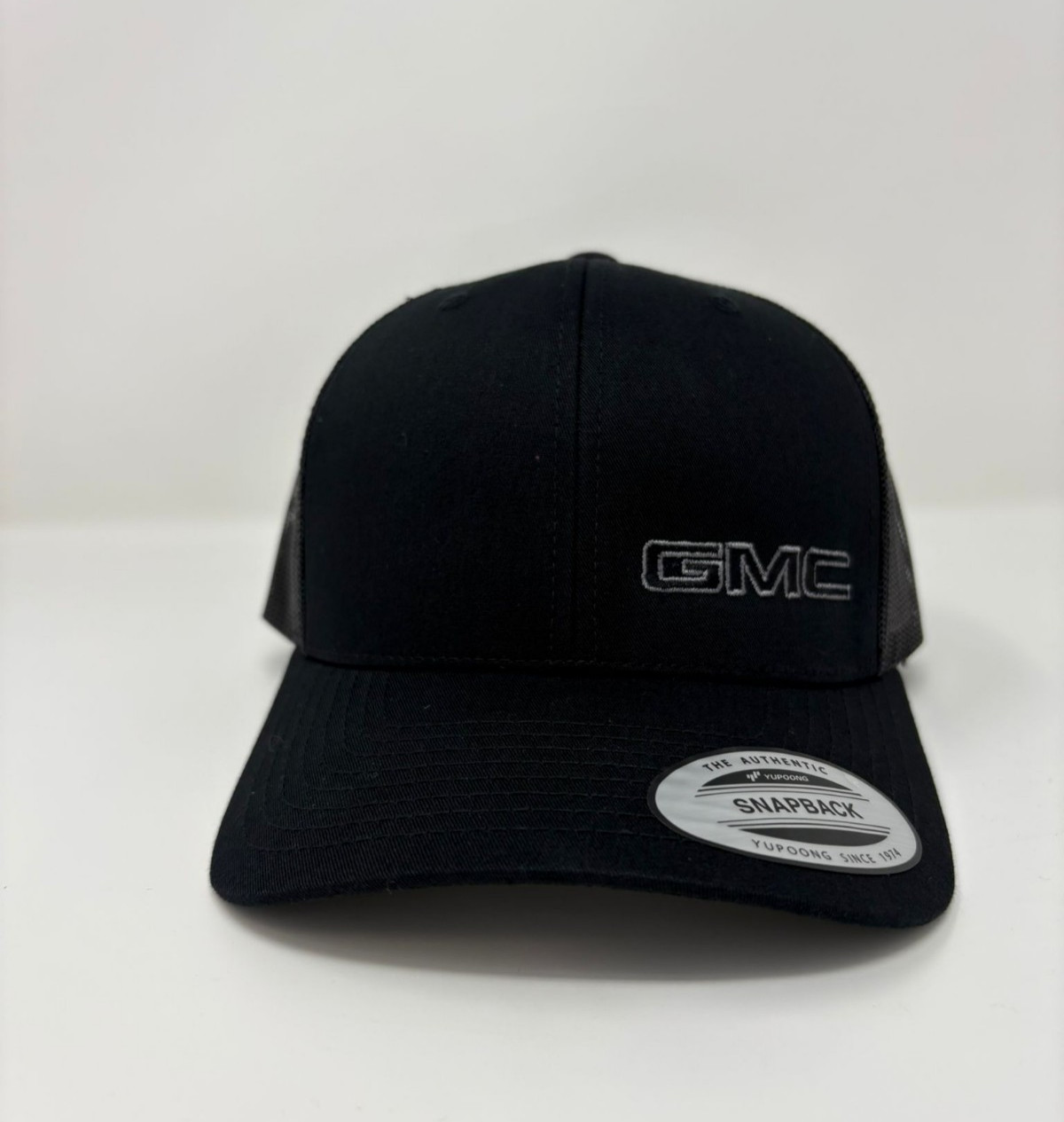 GMC Stealth trucker hat, GMC hat, GMC truck, Yupoong BRAND NEW Black