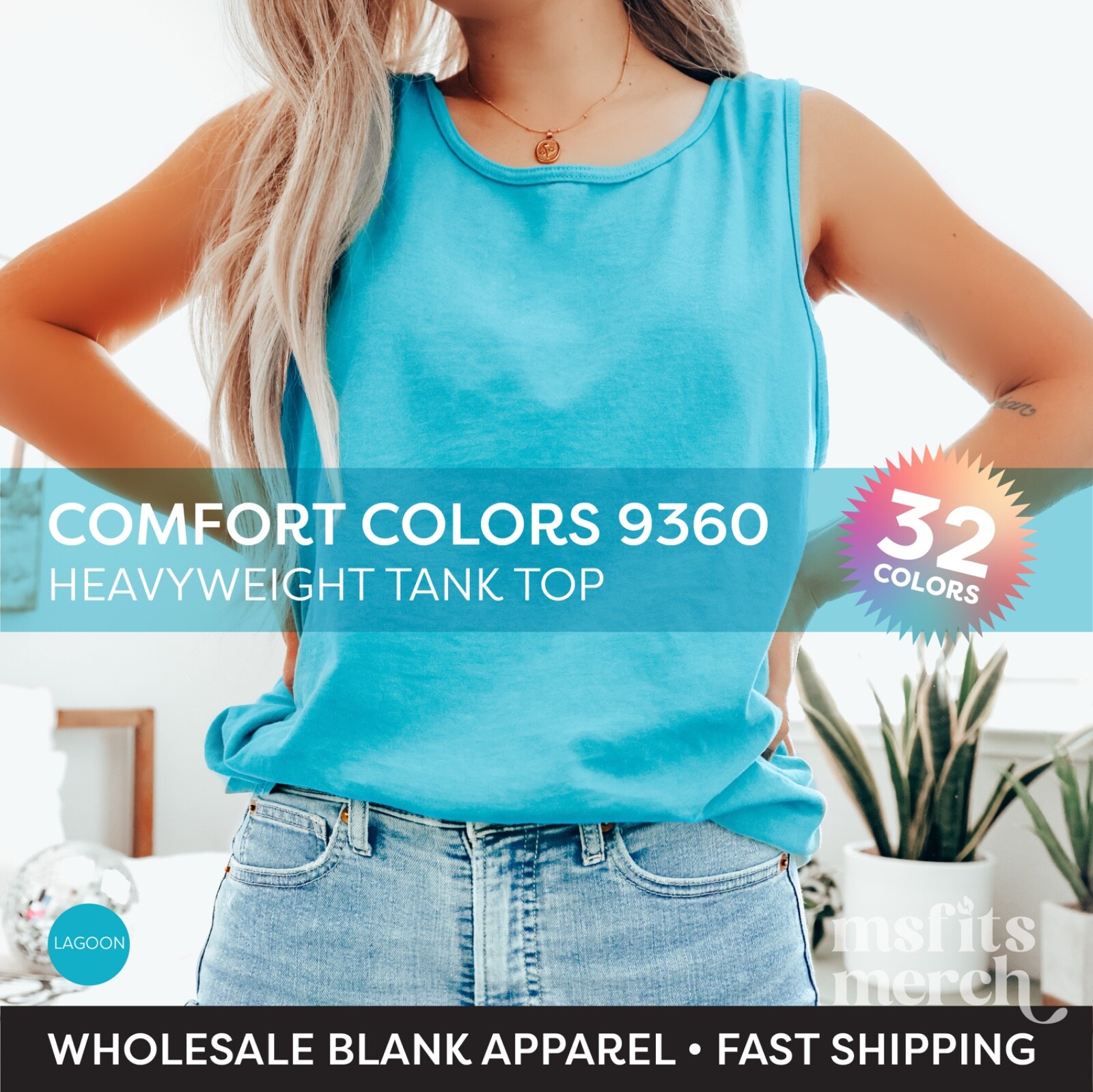 Comfort Colors Tank Top 9360 Blank Unisex Plain Garment Dyed Comfort Colors