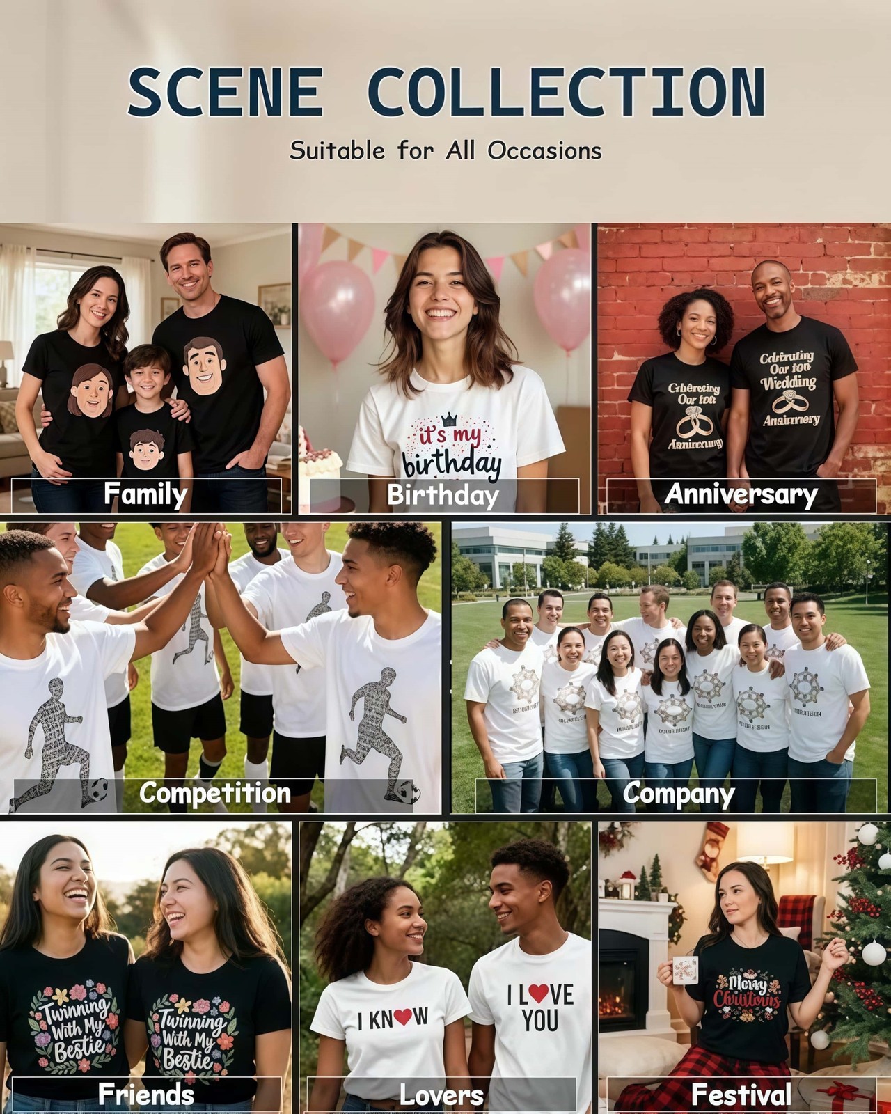 Custom T-Shirts: Print Your Photo/Logo Front & Back, Unisex Personalized Tee