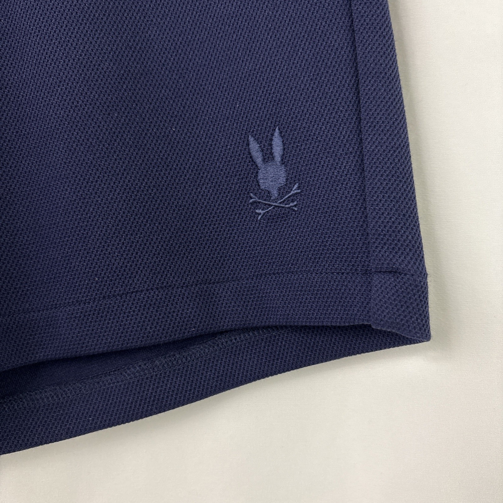 Psycho Bunny Mens Shorts Size 32 Navy Blue Shiro Knit Honeycomb Golf