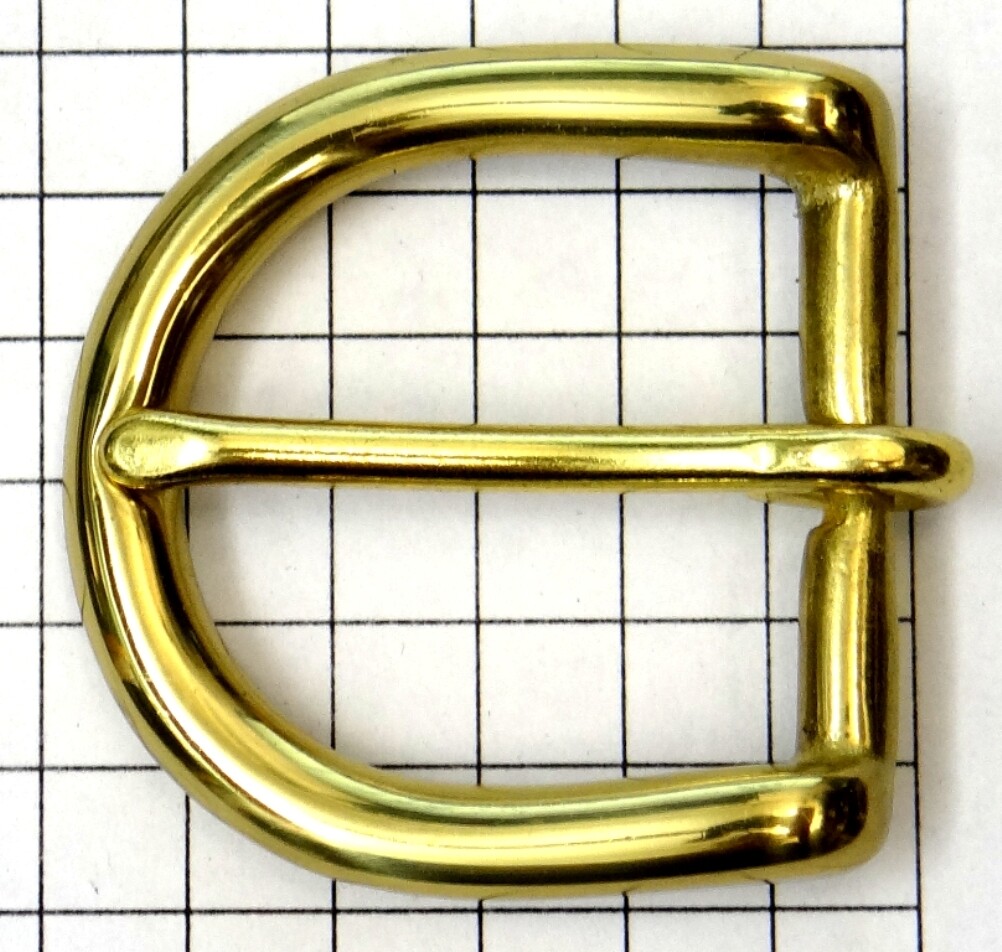 Solid Brass Belt Buckle – New – Fits 1″ Wide Belt
