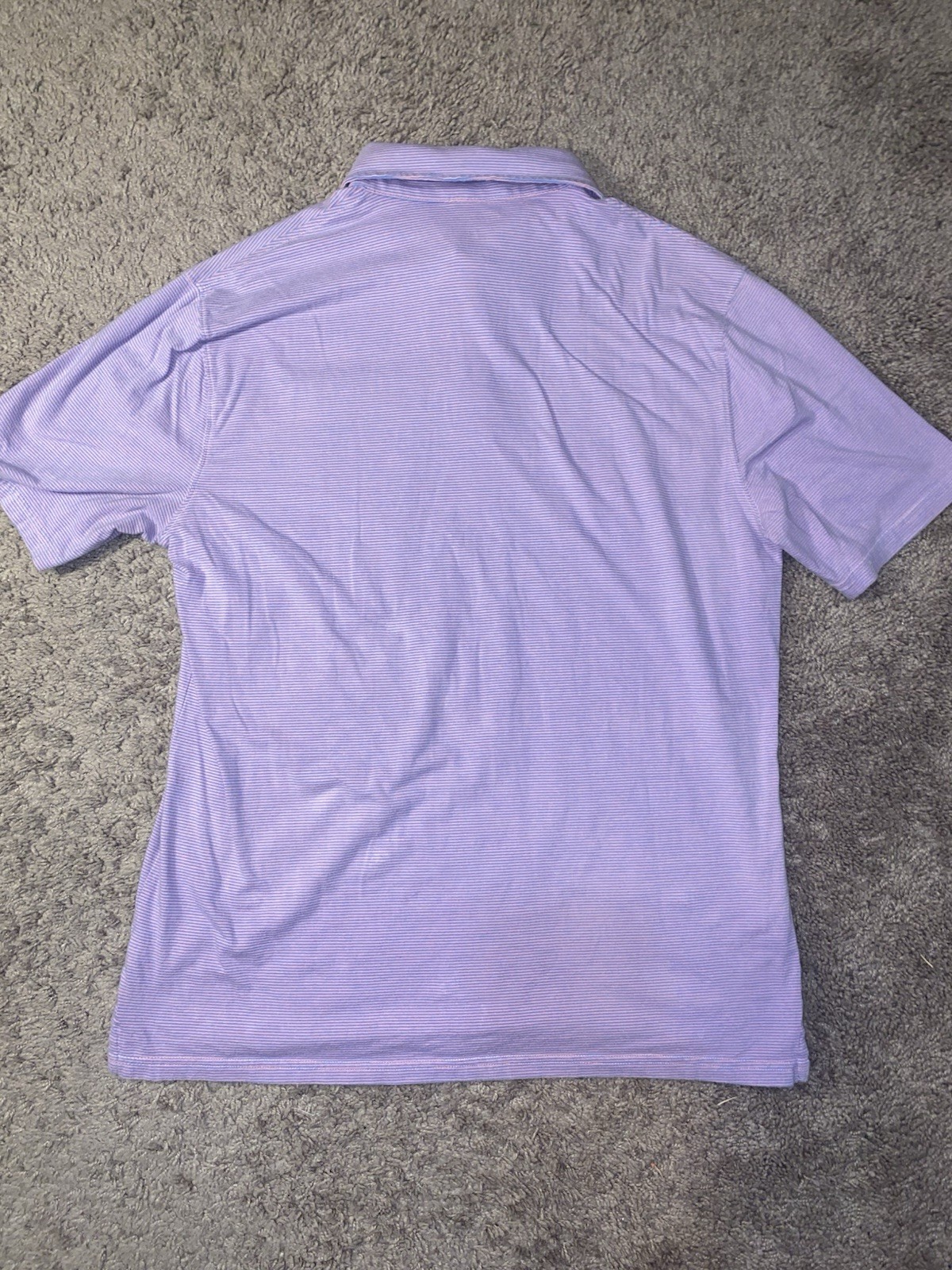 Crown Ivy Striped Beach Polo Size Medium Golf Tennis Summer Shirt Crown Logo