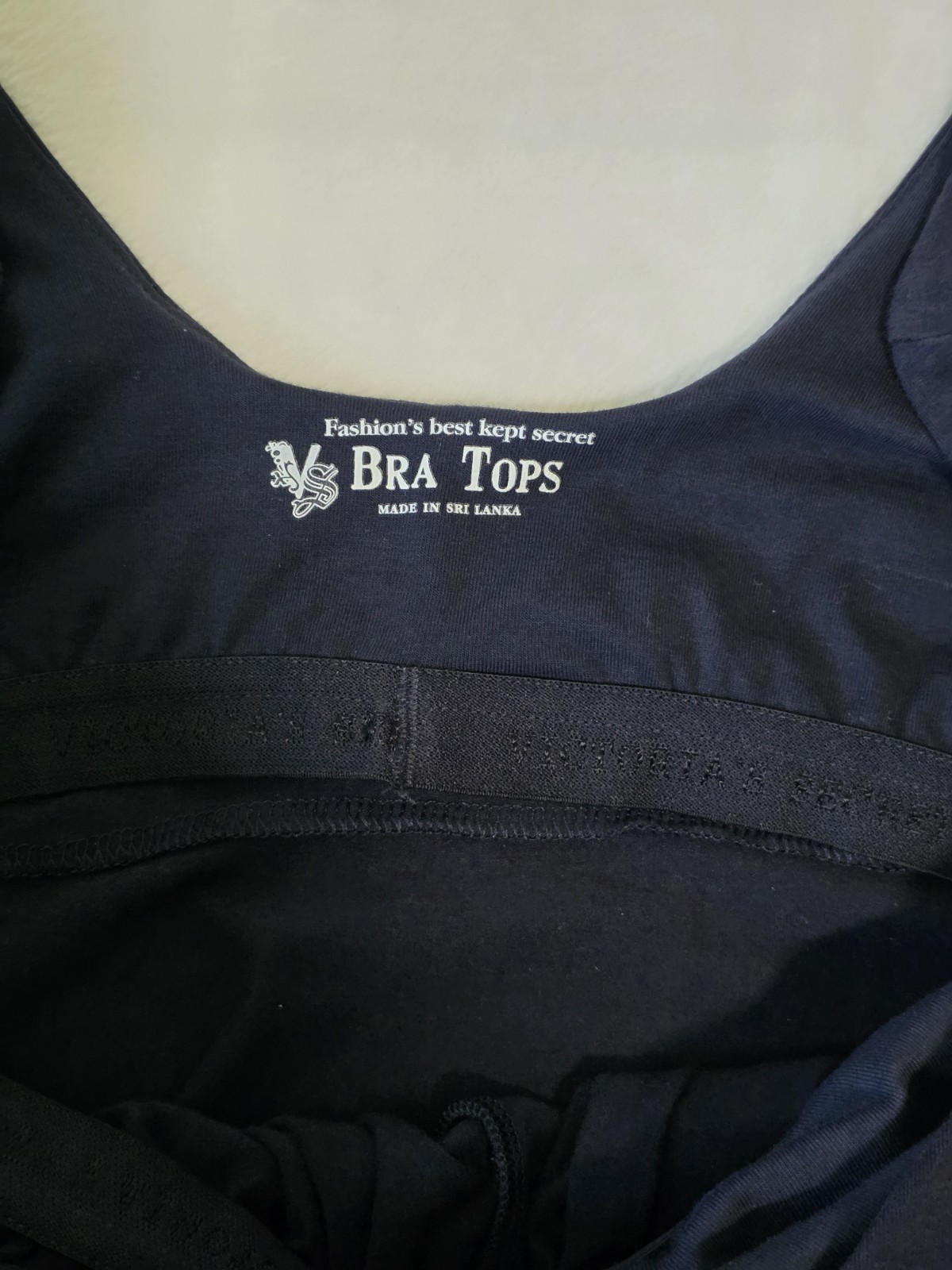 Victoria’s secret Womens Medium Navy Twist Knot Low Cut Bra Tops Shirt Y2K RARE