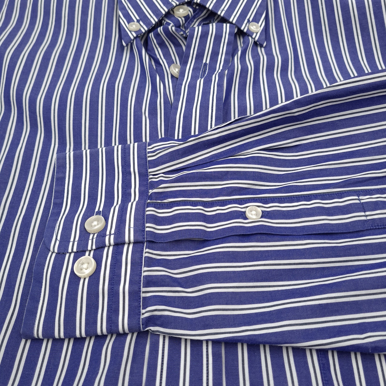 Gant Mens Shirt Striped Cotton Button Up Casual Everyday Classic Ta1 Size L