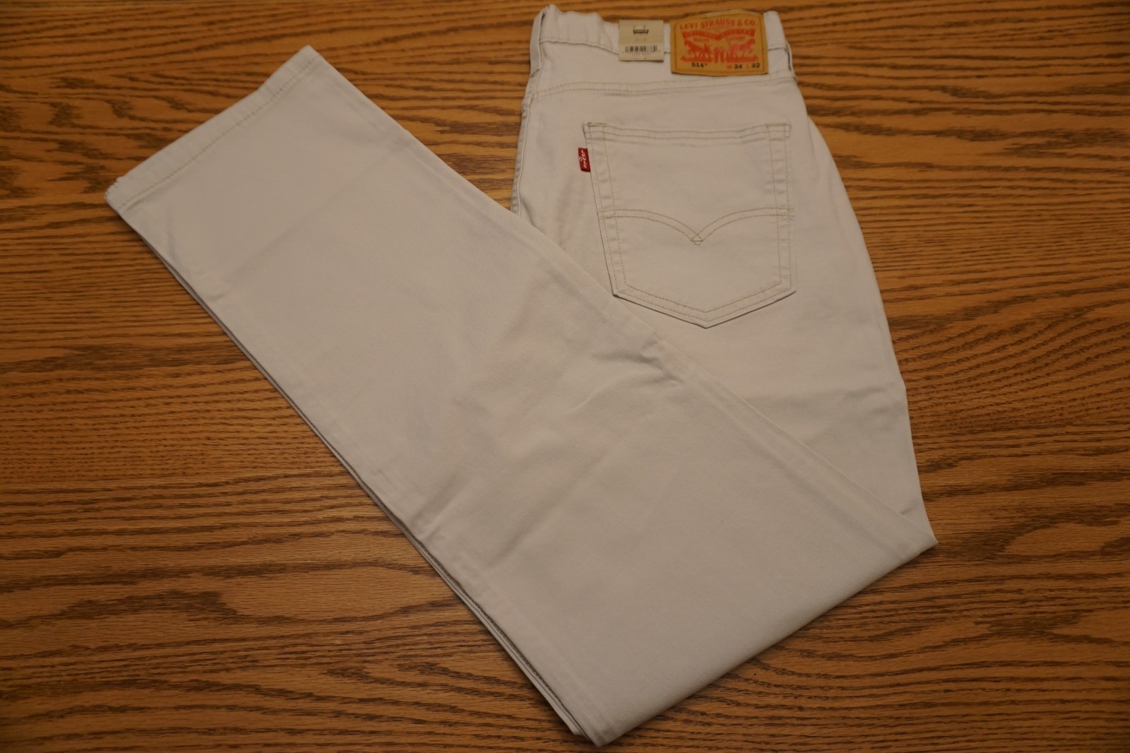 NWT MEN’S LEVI JEANS PANTS 514 Multiple Sizes Straight Stretch Light Gray $69.50