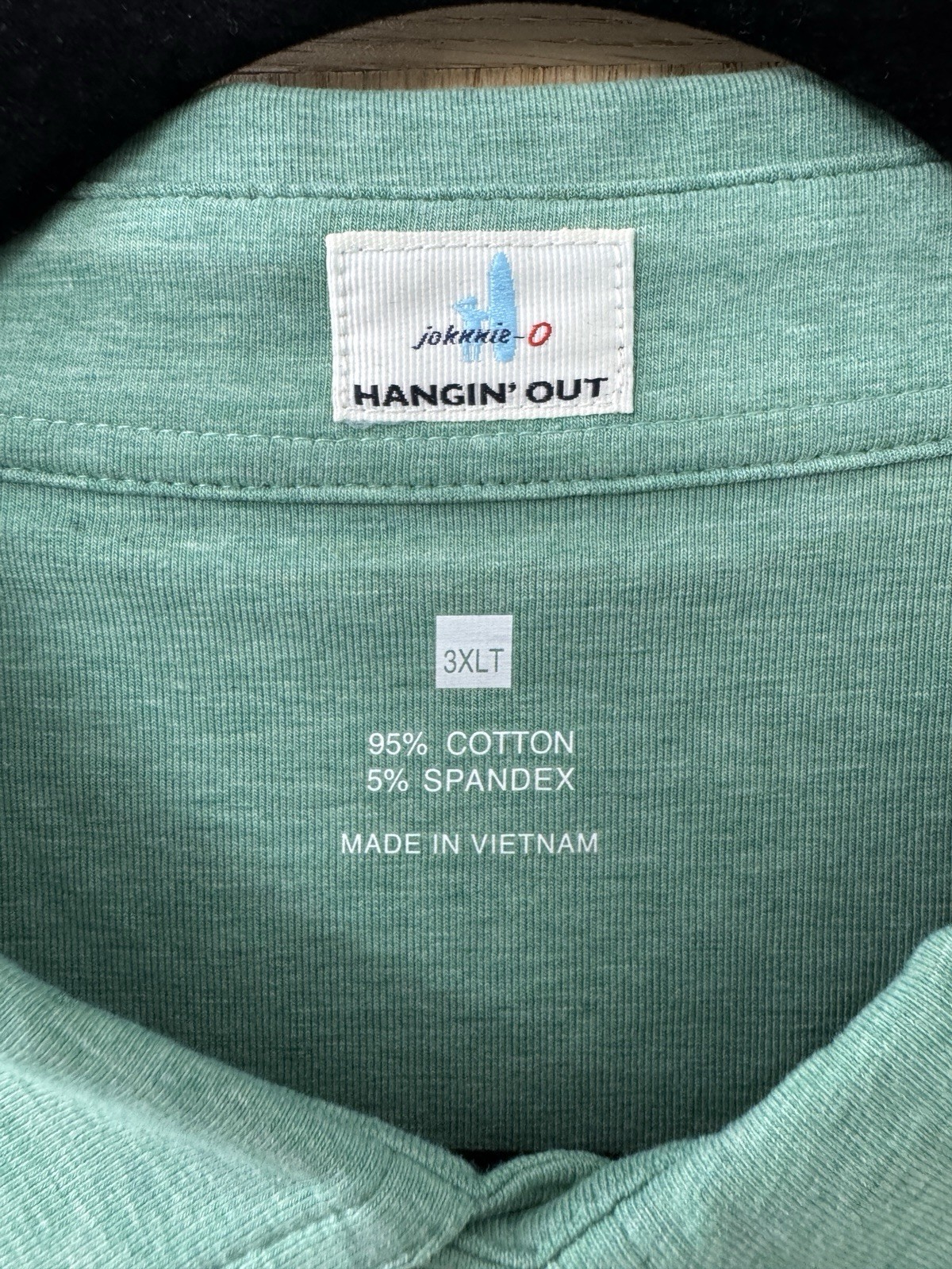 Johnnie-O Hangin’Out Heather Original Blimey Limey Polo Shirt 3XLT Golf Logo