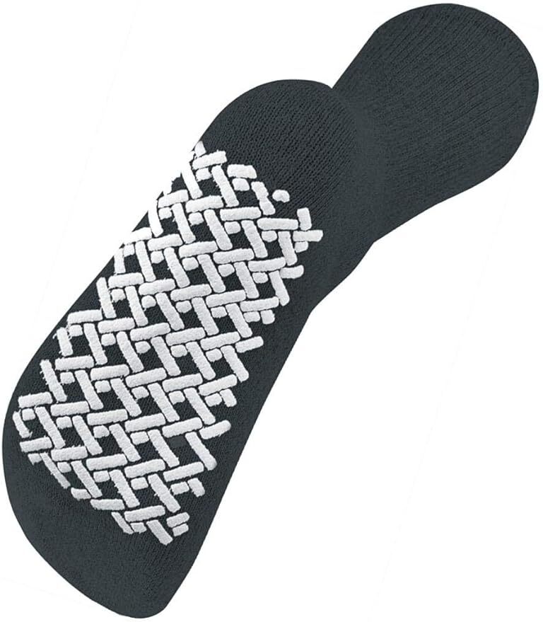 3 Pairs Non Slip Diabetic Crew Socks Circulatory Health Cotton Loose Fit Top