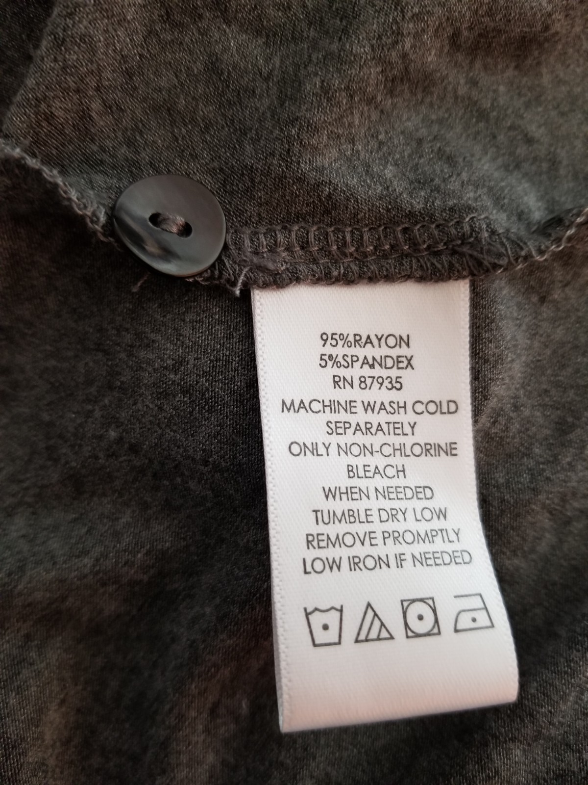 LOGO Lori Goldstein V-Neck Button Front Sharkbite Vest, Gray, Women’s Plus Size