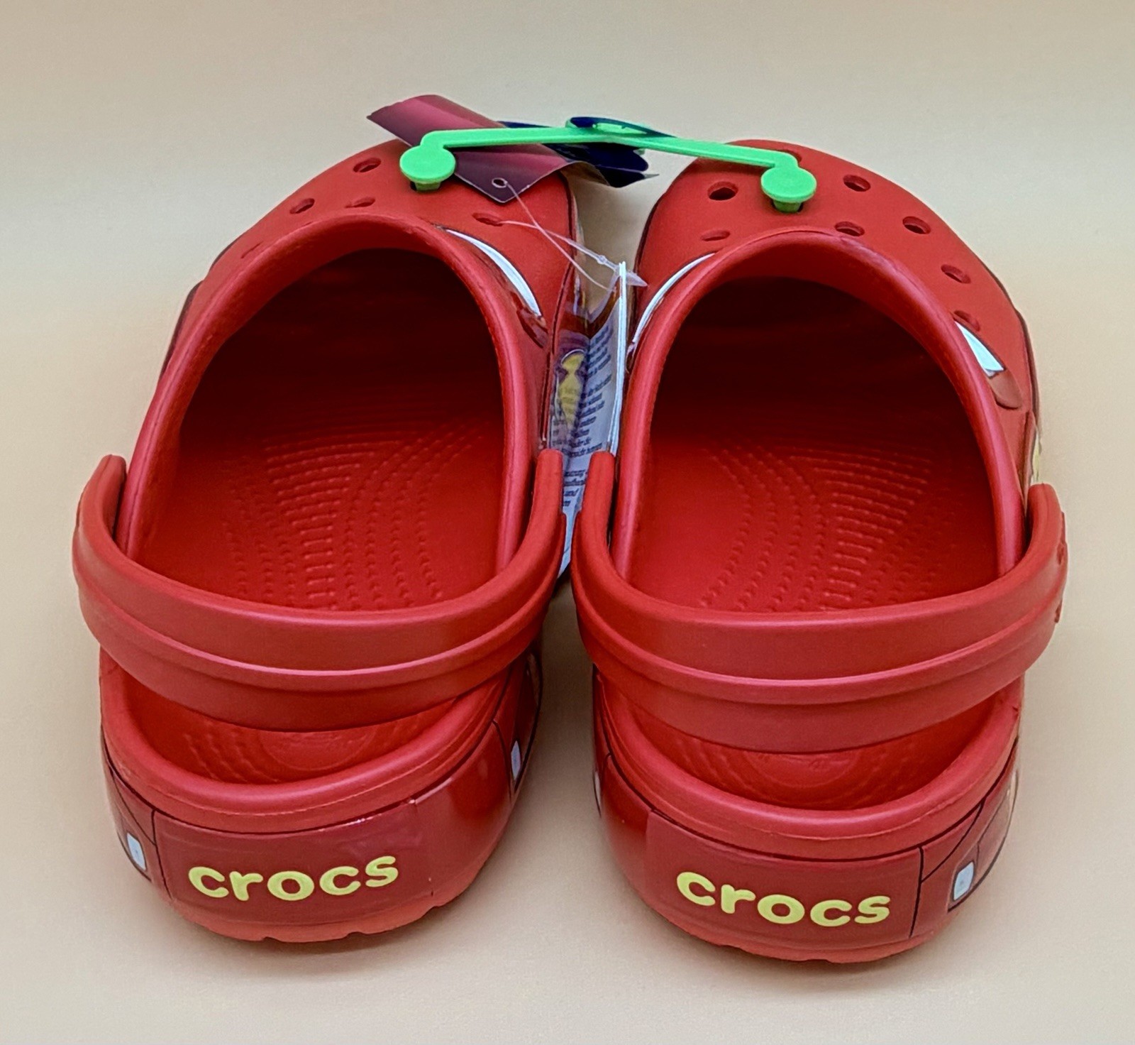 Disney Pixar Cars Light Up Lightning McQueen Crocs New Size Men 4 Women 6 US