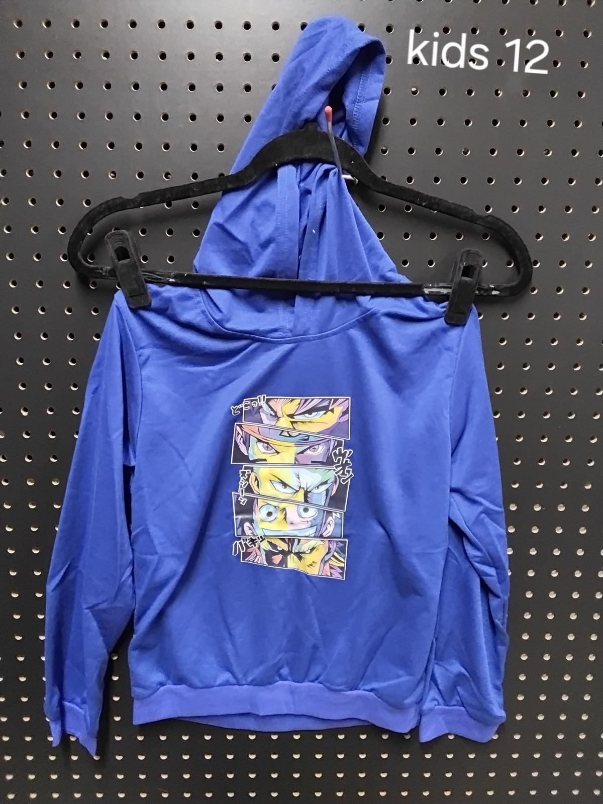 Kids’ Fun Blue Hoodie with Cool Cartoon Eyes – Act Fast!