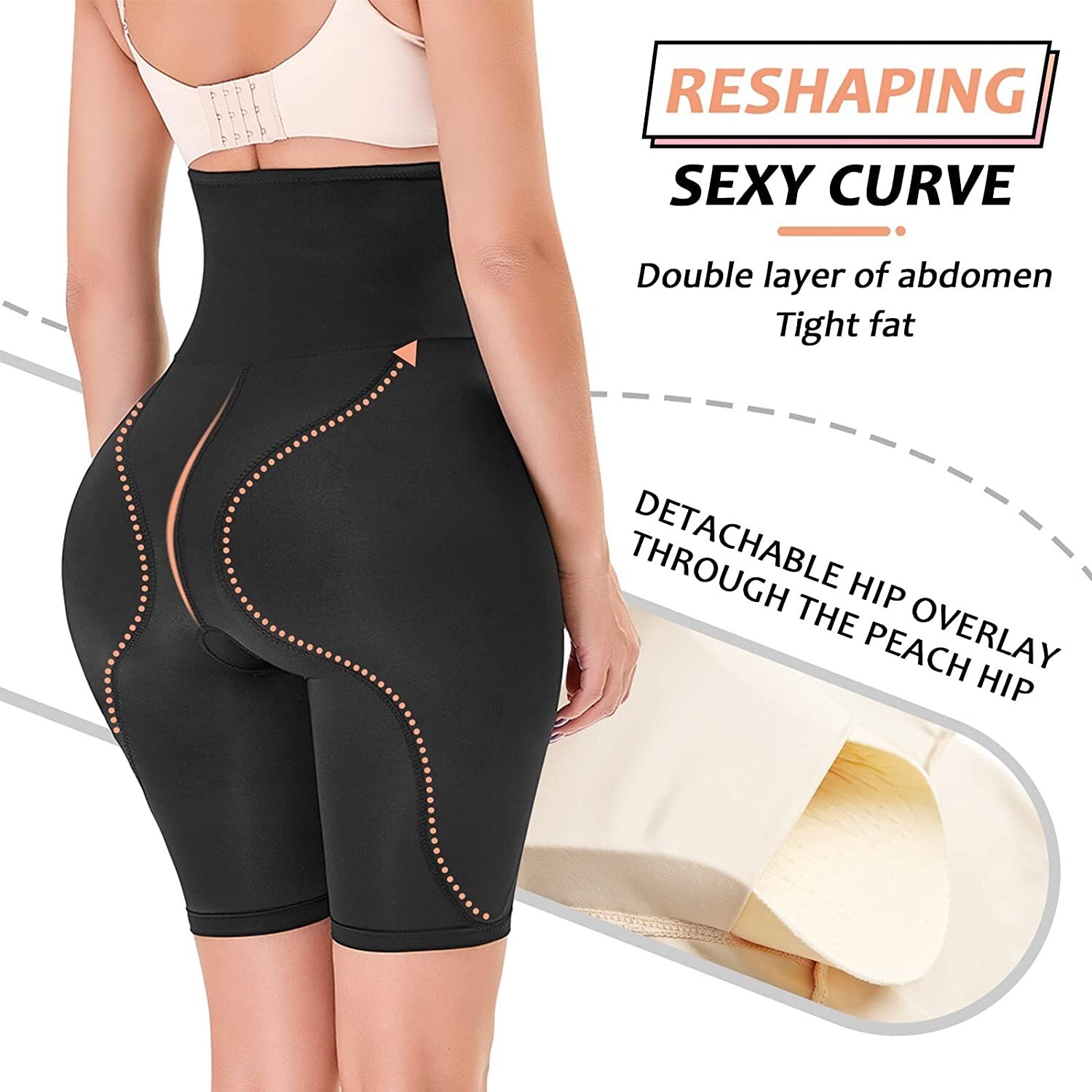 Crossdresser Hip Enhancer Padded Underwear With A Little Fake Ass Shorts Shaper